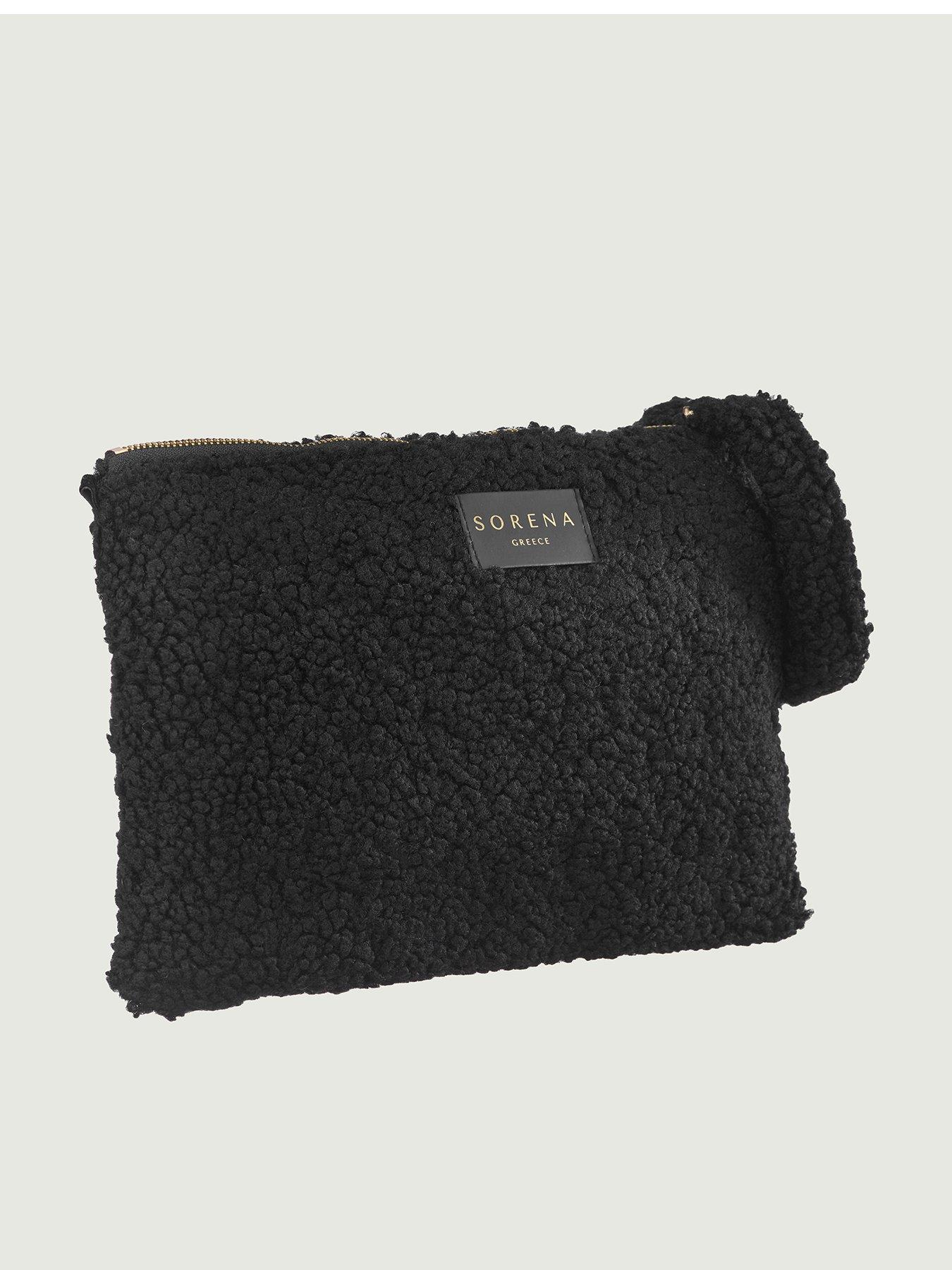 Image 2 of 4 of Sorena Teddy Clutch Black - Brown