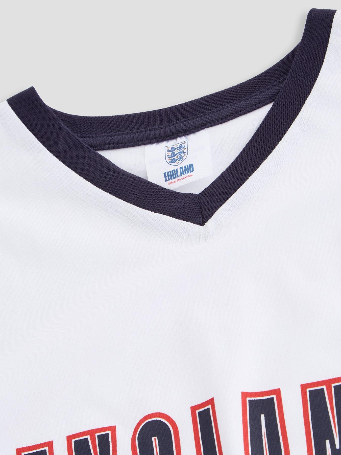 Image 4 of 6 of The Very Collection England&nbsp;Football V Neck Shortie Pyjama