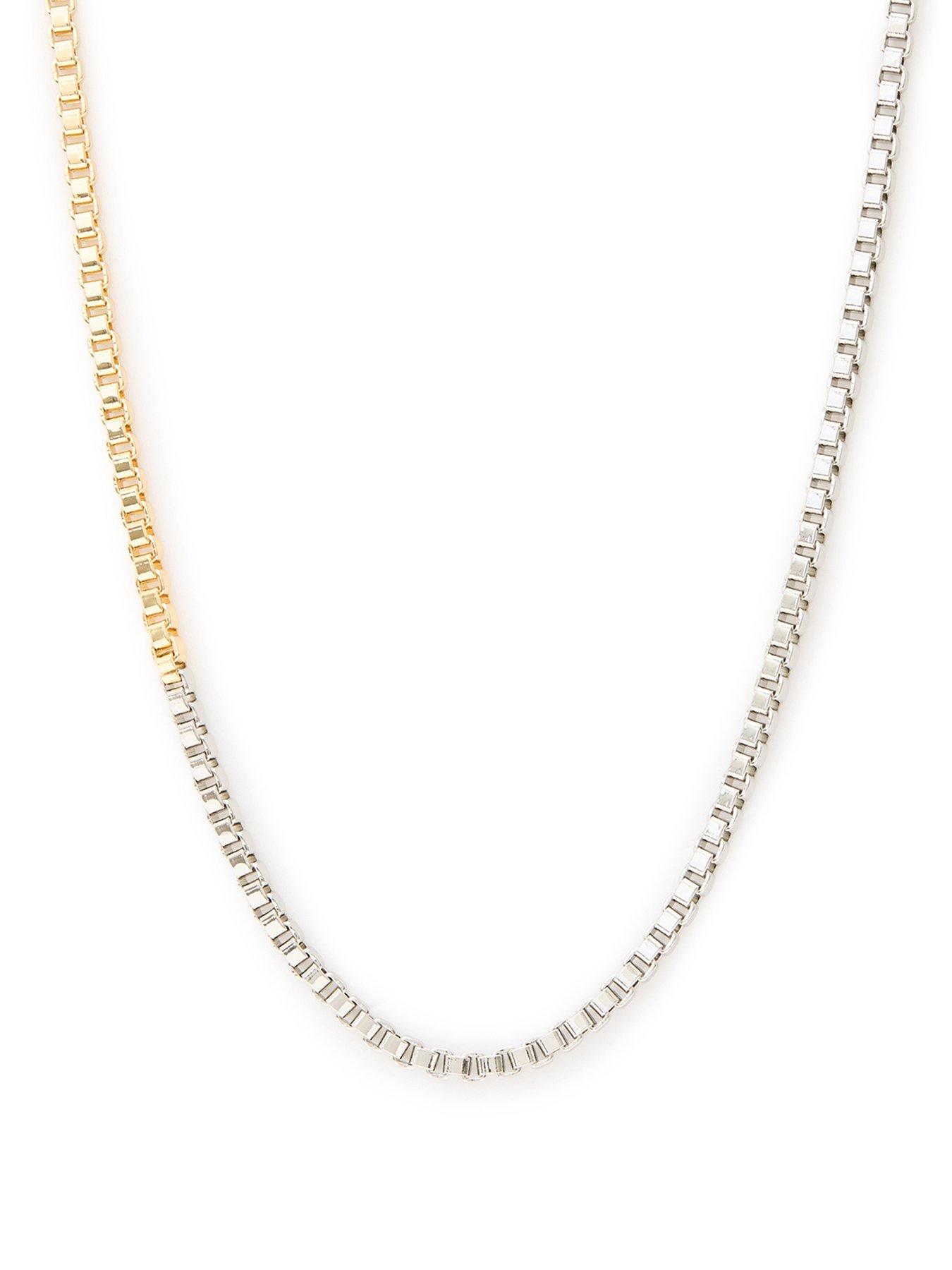  image of allsaints-zoe-box-chain-necklace