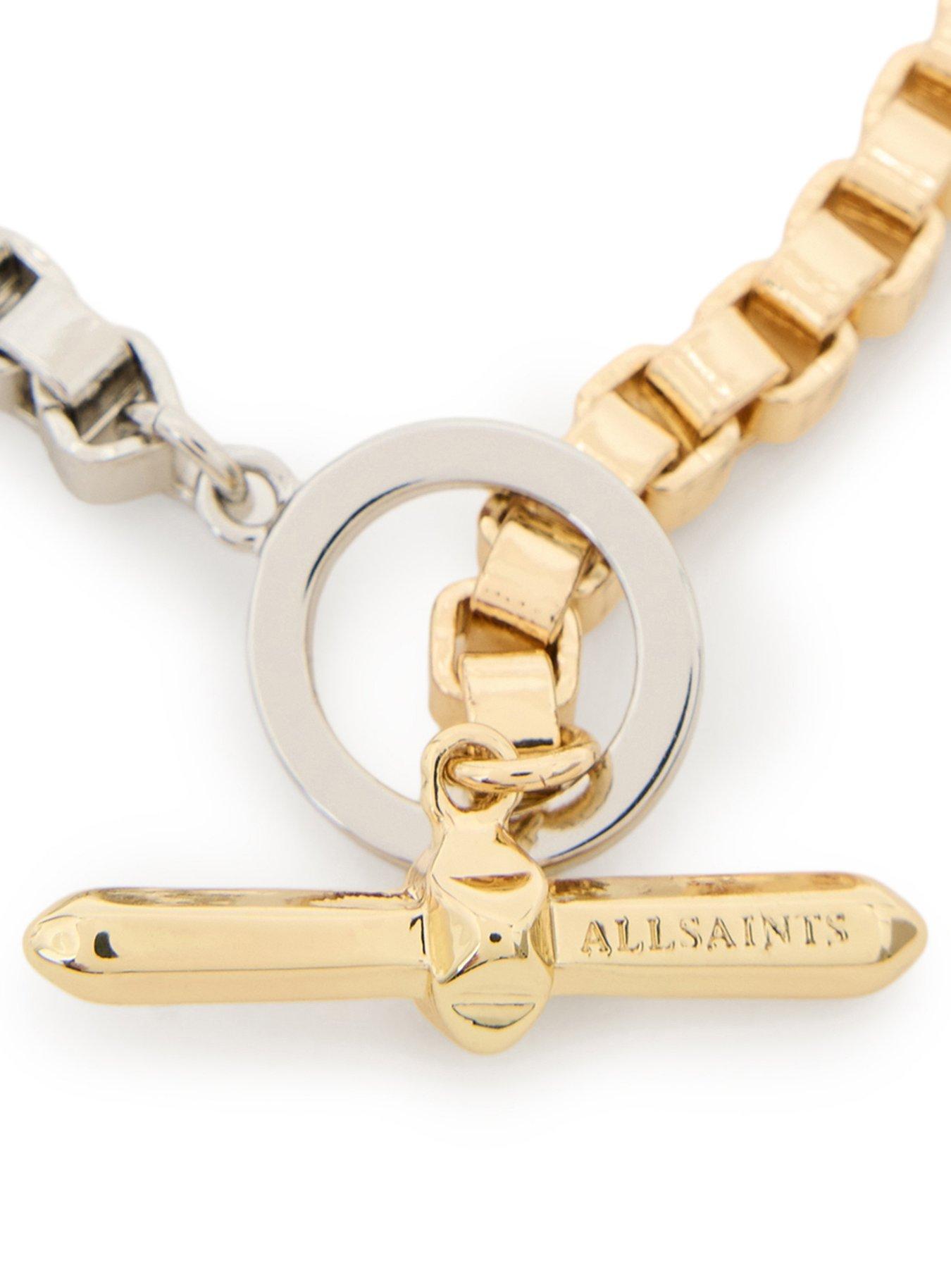  image of allsaints-zoe-box-chain-necklace