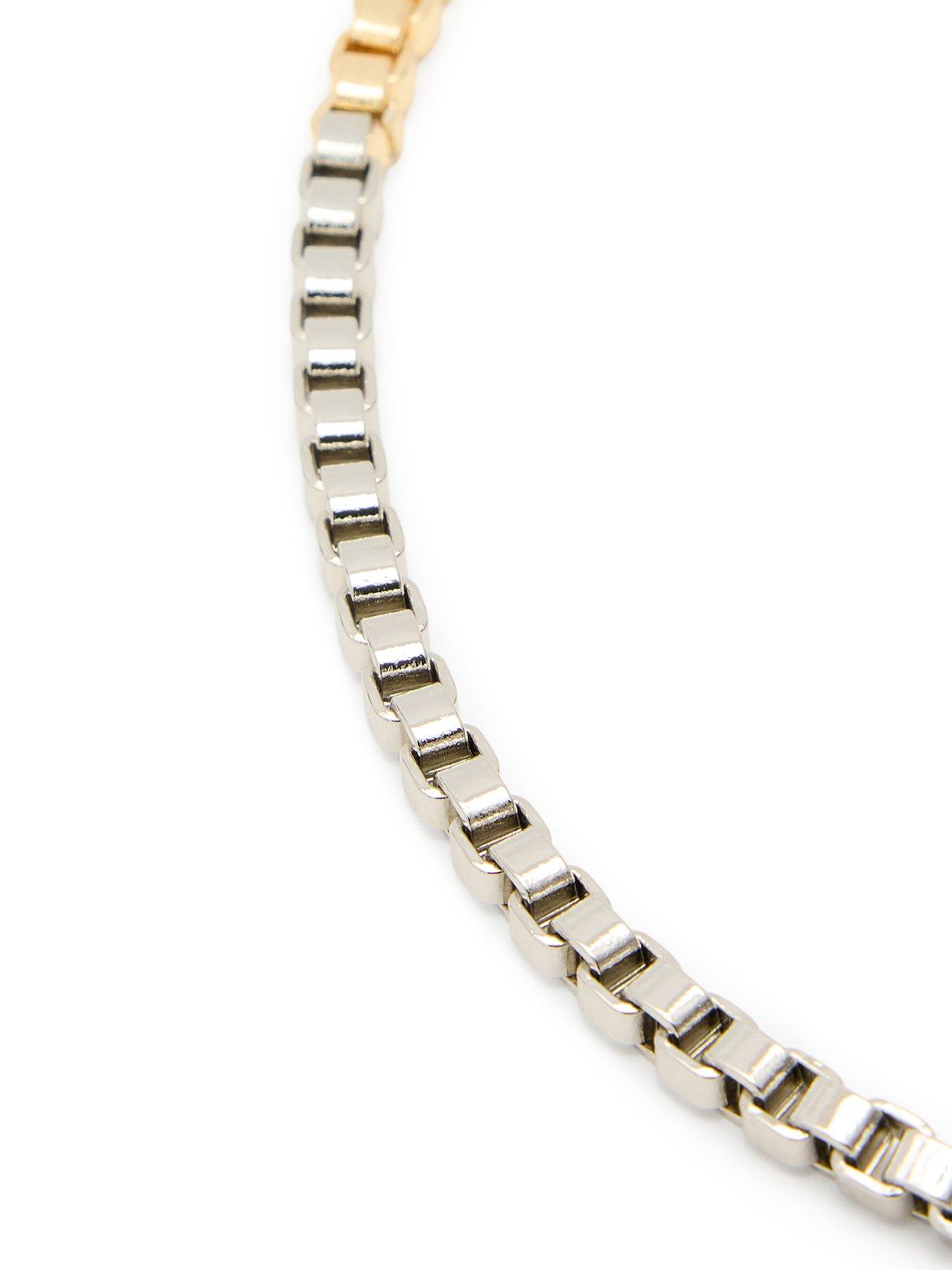  image of allsaints-zoe-box-chain-necklace