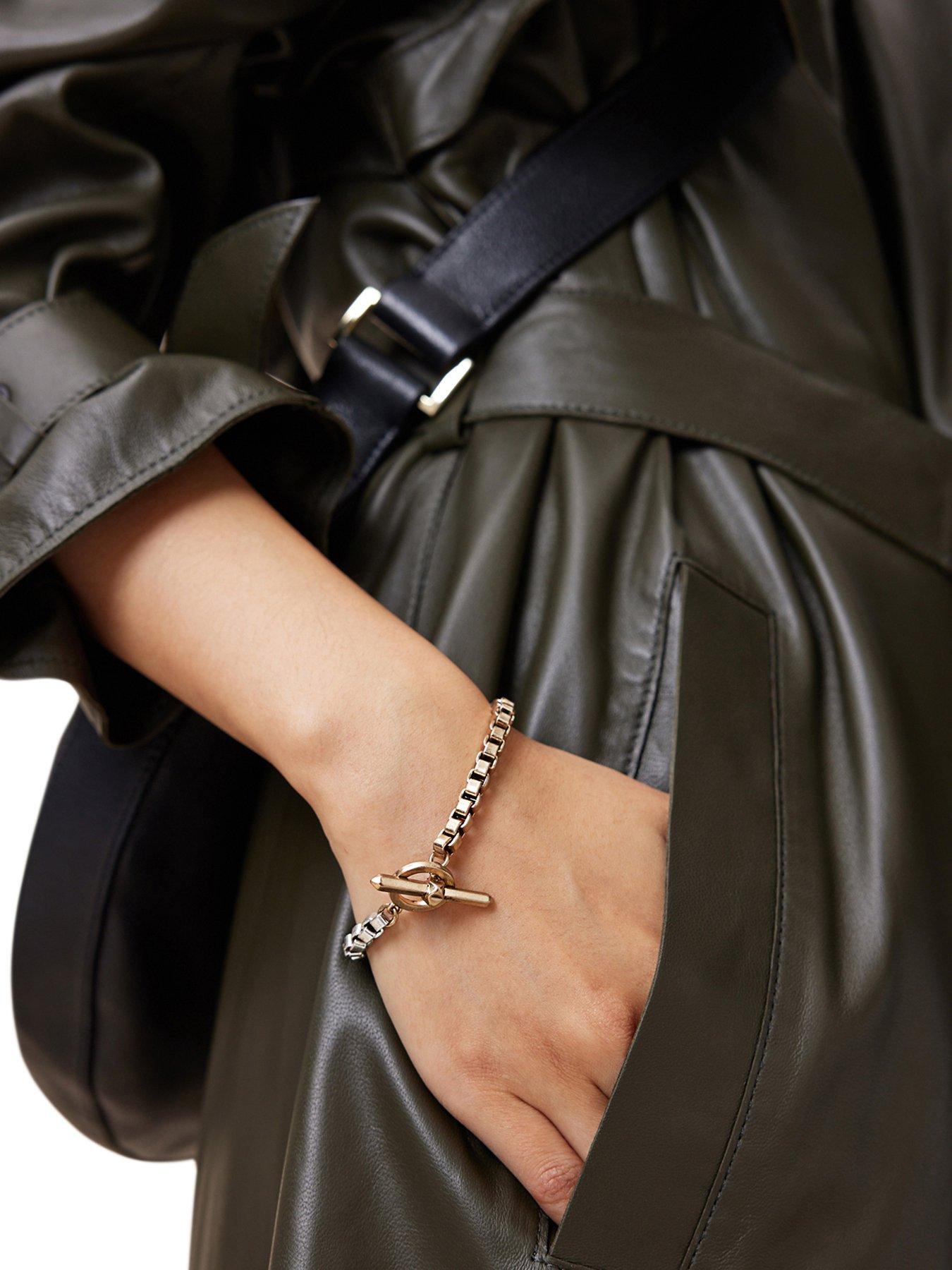 Image 2 of 4 of AllSaints Zoe Box Chain Bracelet