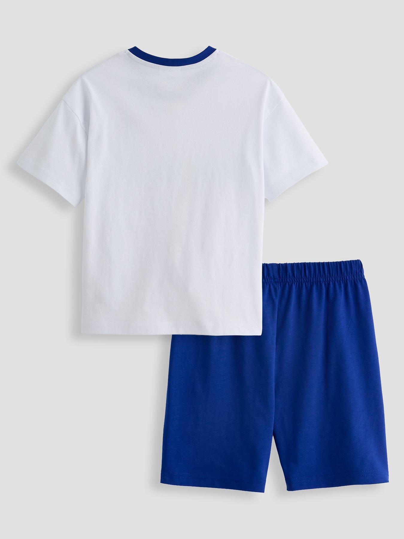 Image 2 of 6 of The Very Collection Chelsea FC Football V Neck Shortie Pyjama - Blue