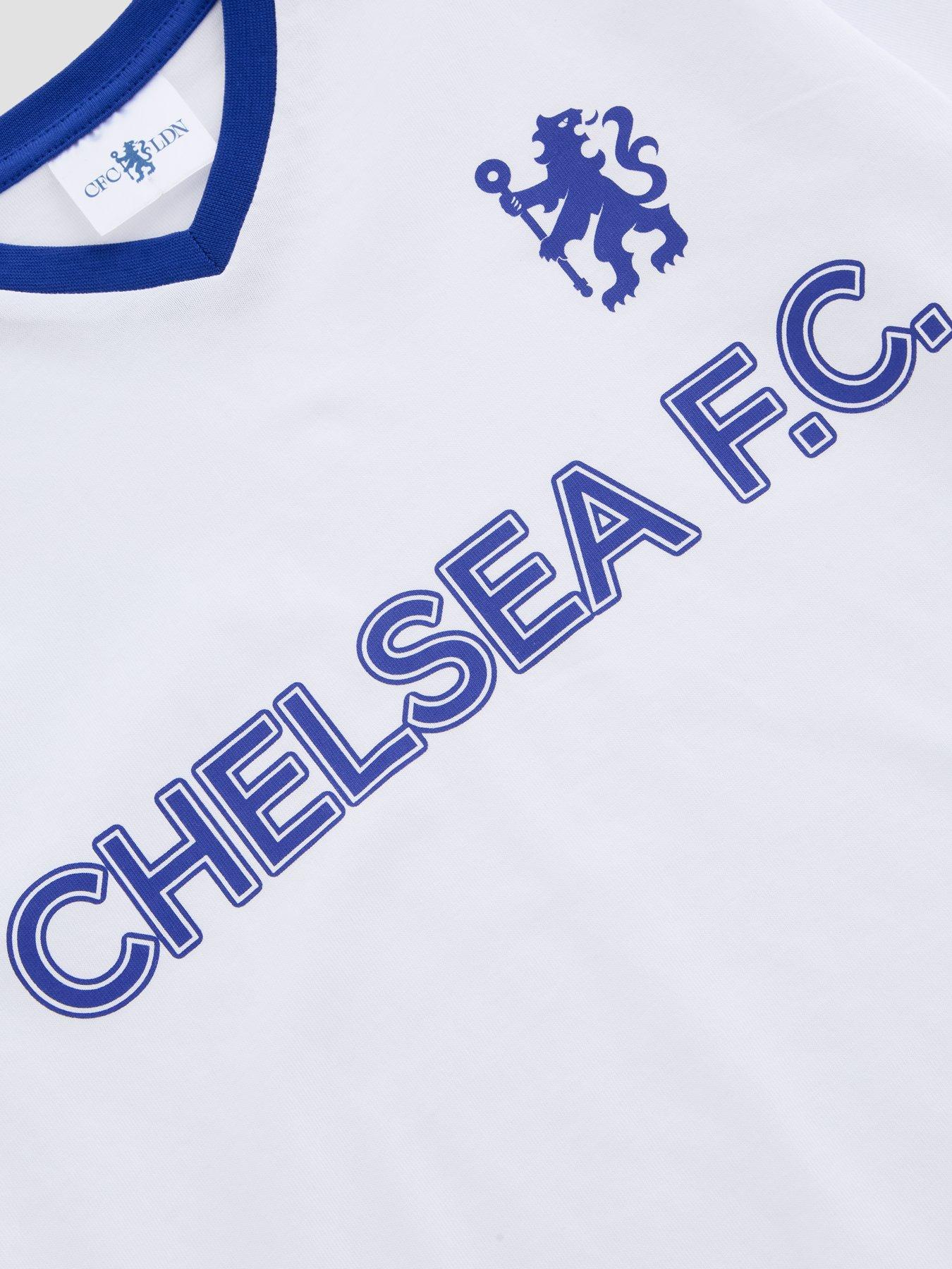 Image 3 of 6 of The Very Collection Chelsea FC Football V Neck Shortie Pyjama - Blue