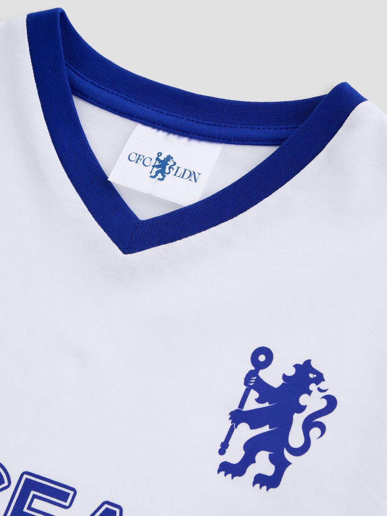 Image 4 of 6 of The Very Collection Chelsea FC Football V Neck Shortie Pyjama - Blue