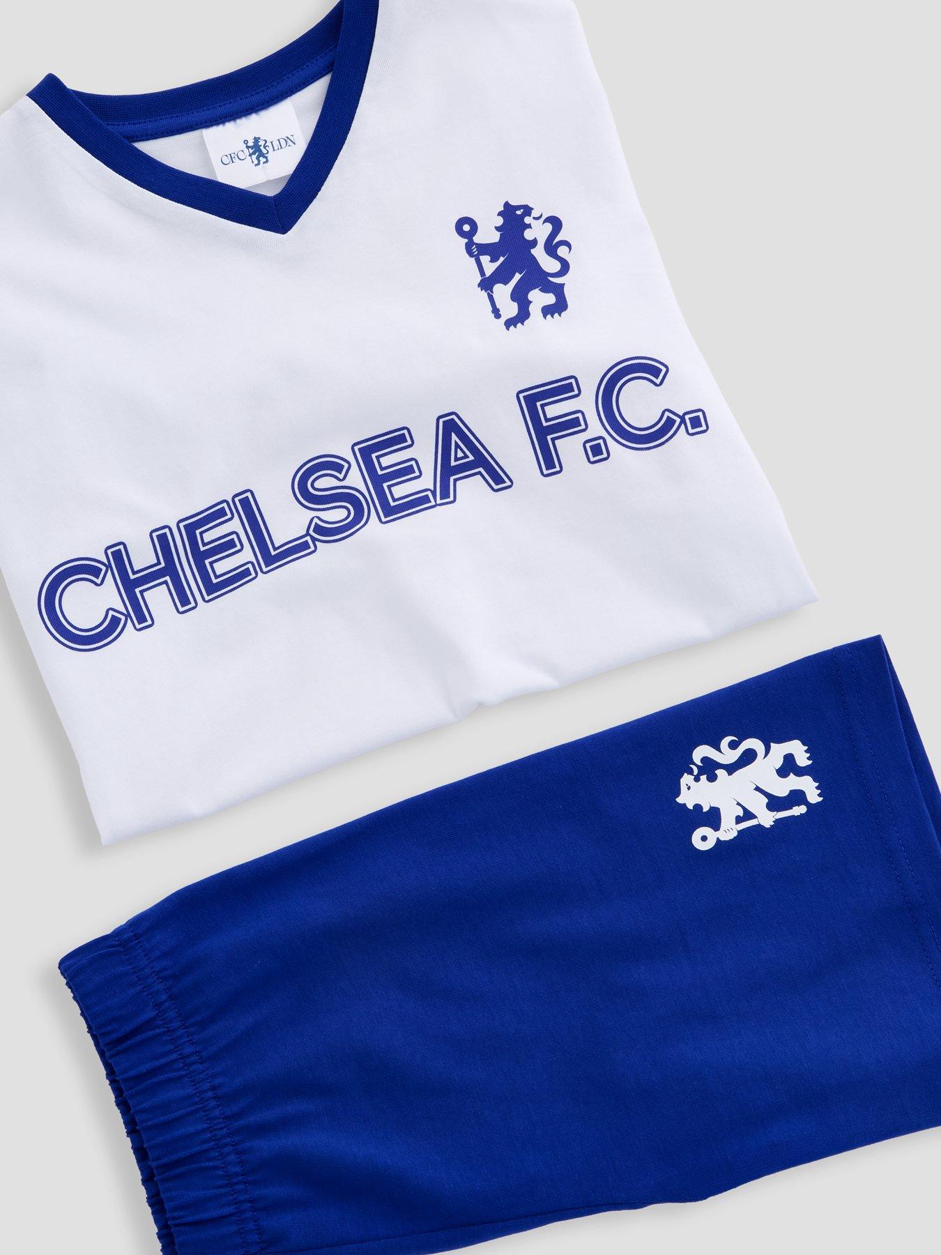 Image 6 of 6 of The Very Collection Chelsea FC Football V Neck Shortie Pyjama - Blue