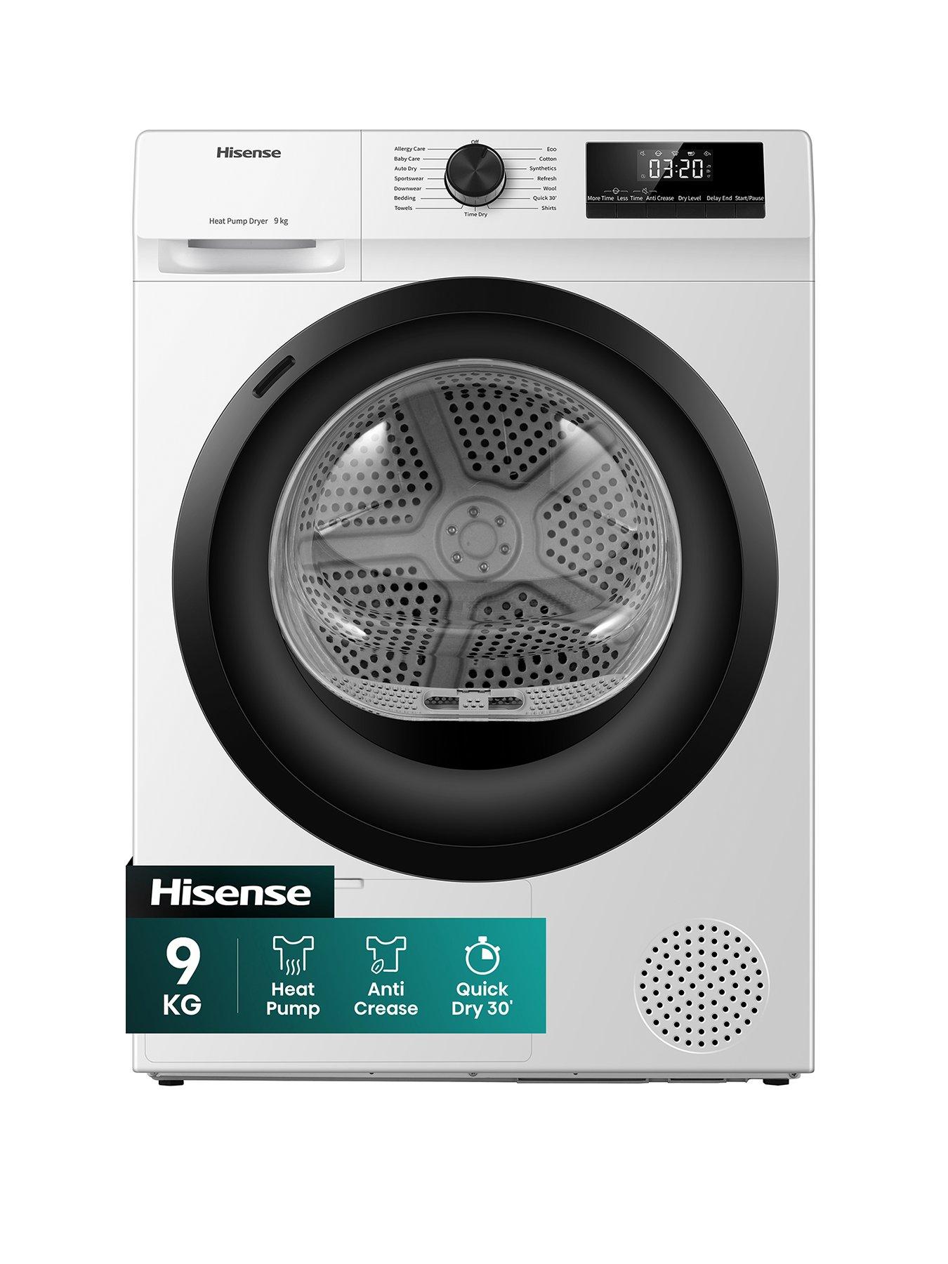 Hisense 1 Series DH1Q902BW2 9 kg Heat Pump Tumble Dryer - White