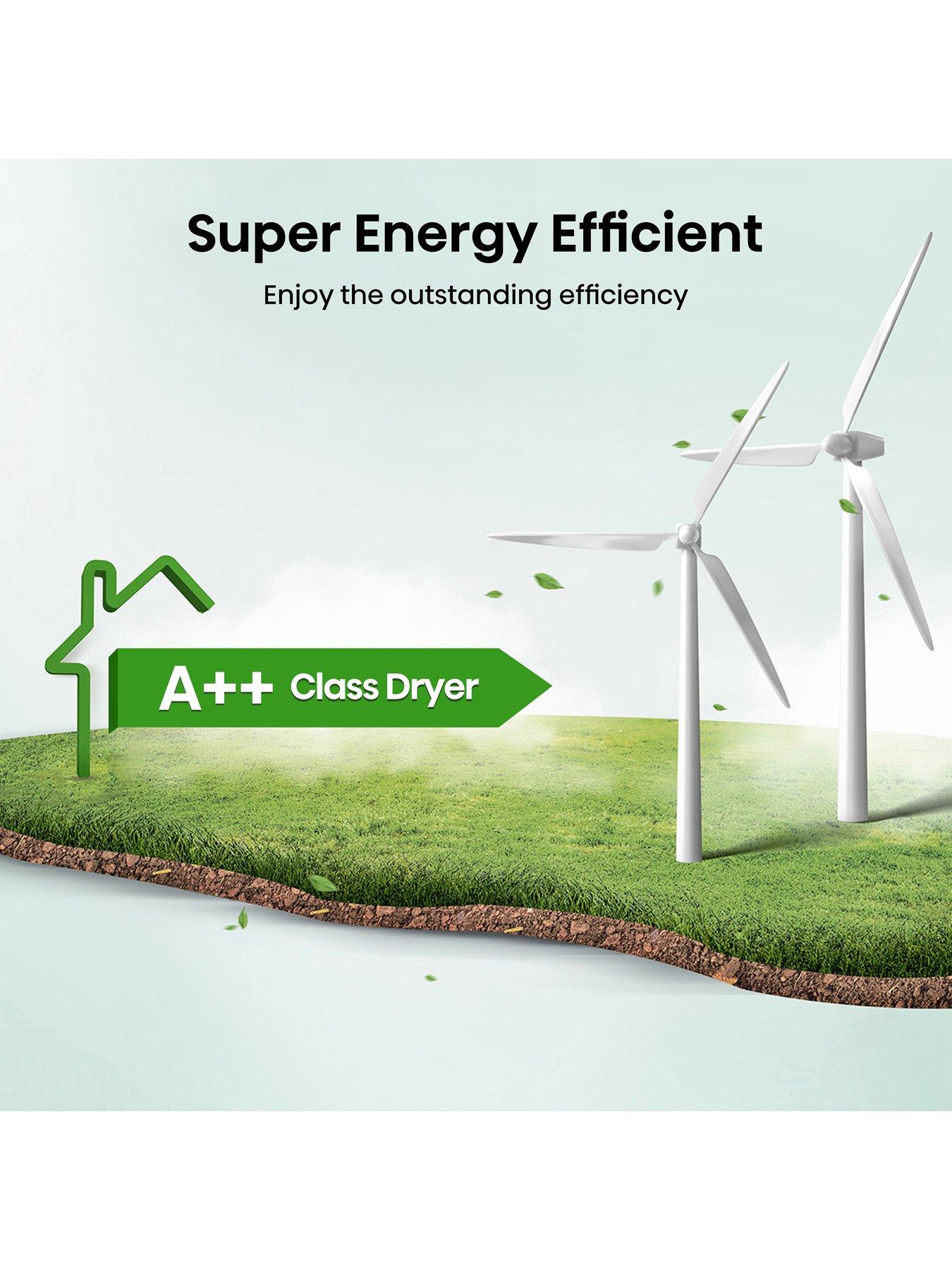  image of hisense-1-series-dh1q902bw2-9-kg-heat-pump-tumble-dryer-white