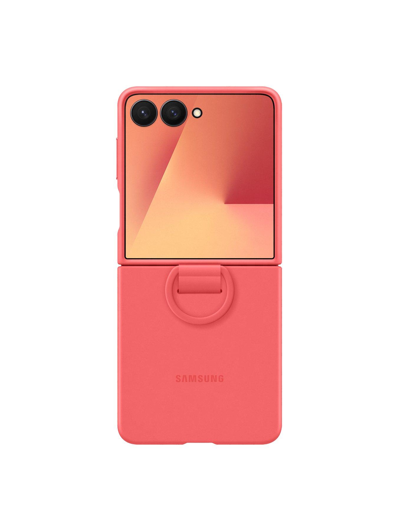 Image 4 of 6 of Samsung Ring Case (Silicone) for Galaxy Z Flip7 - Red