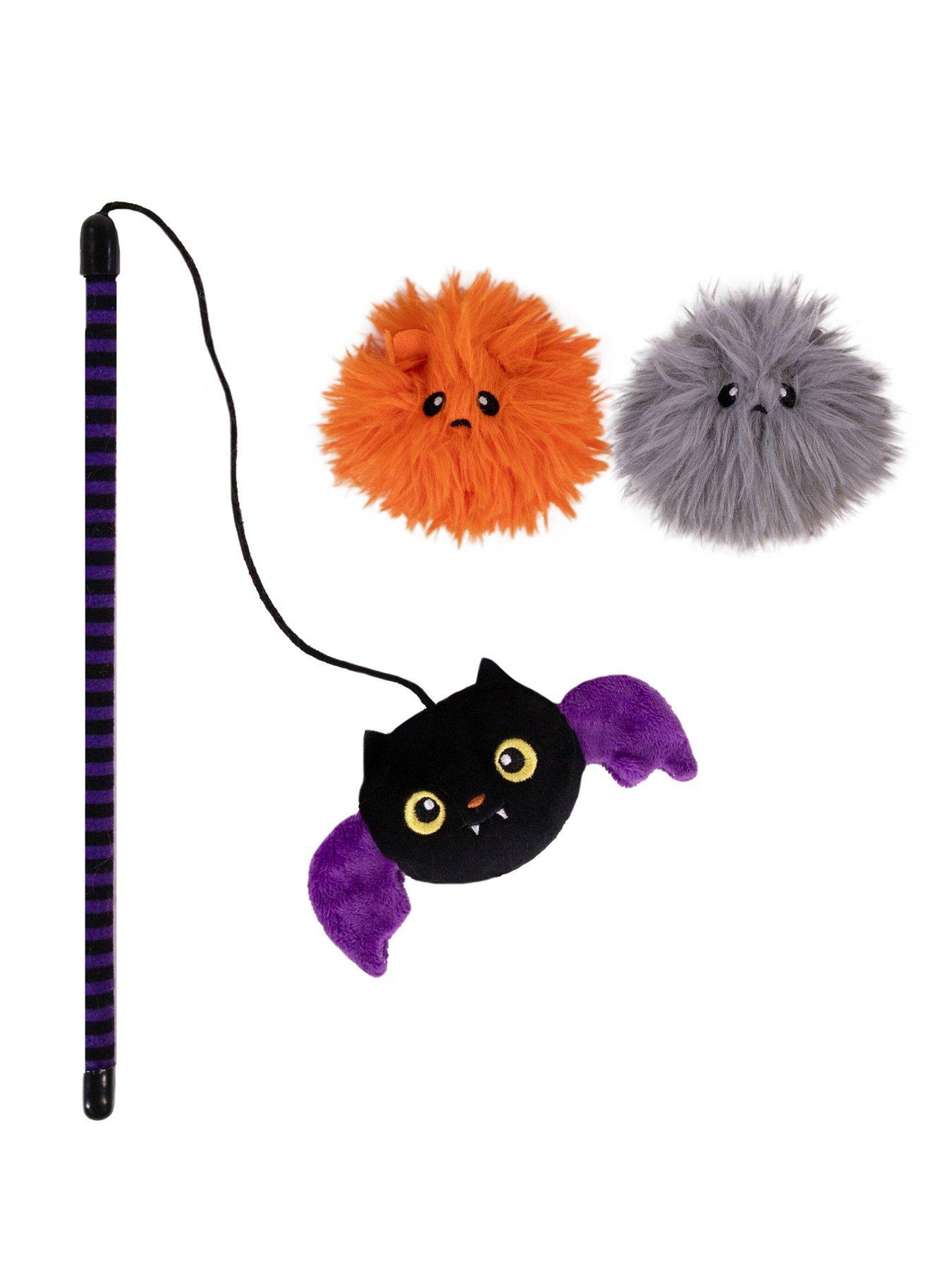 undefined Halloween Cat Gift Buffy Bat/Gomez and Morticia Monster Duo Cat Toy Bundle