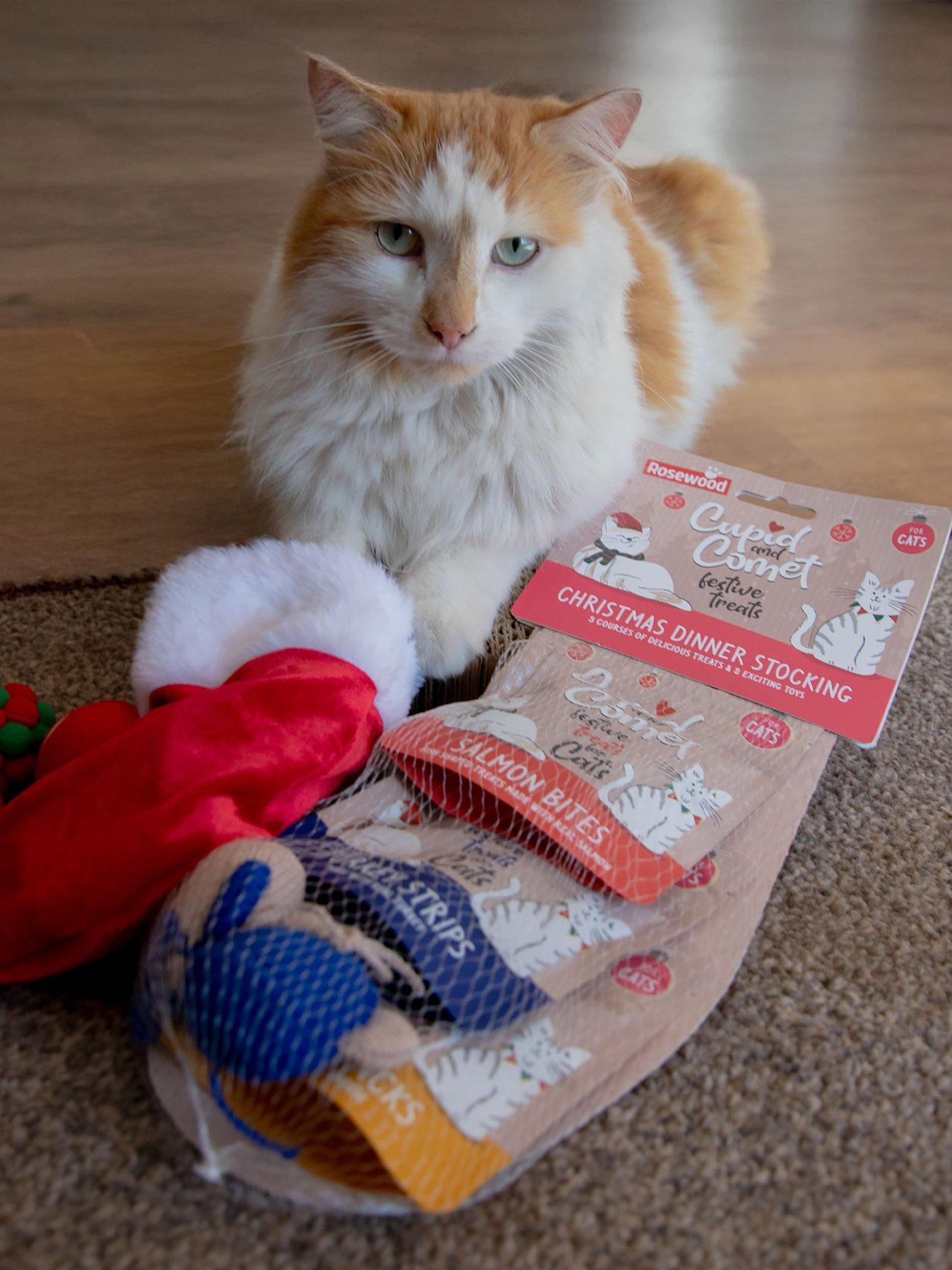 undefined Christmas Dinner Cat Stocking/Christmas Cat Toy Stocking