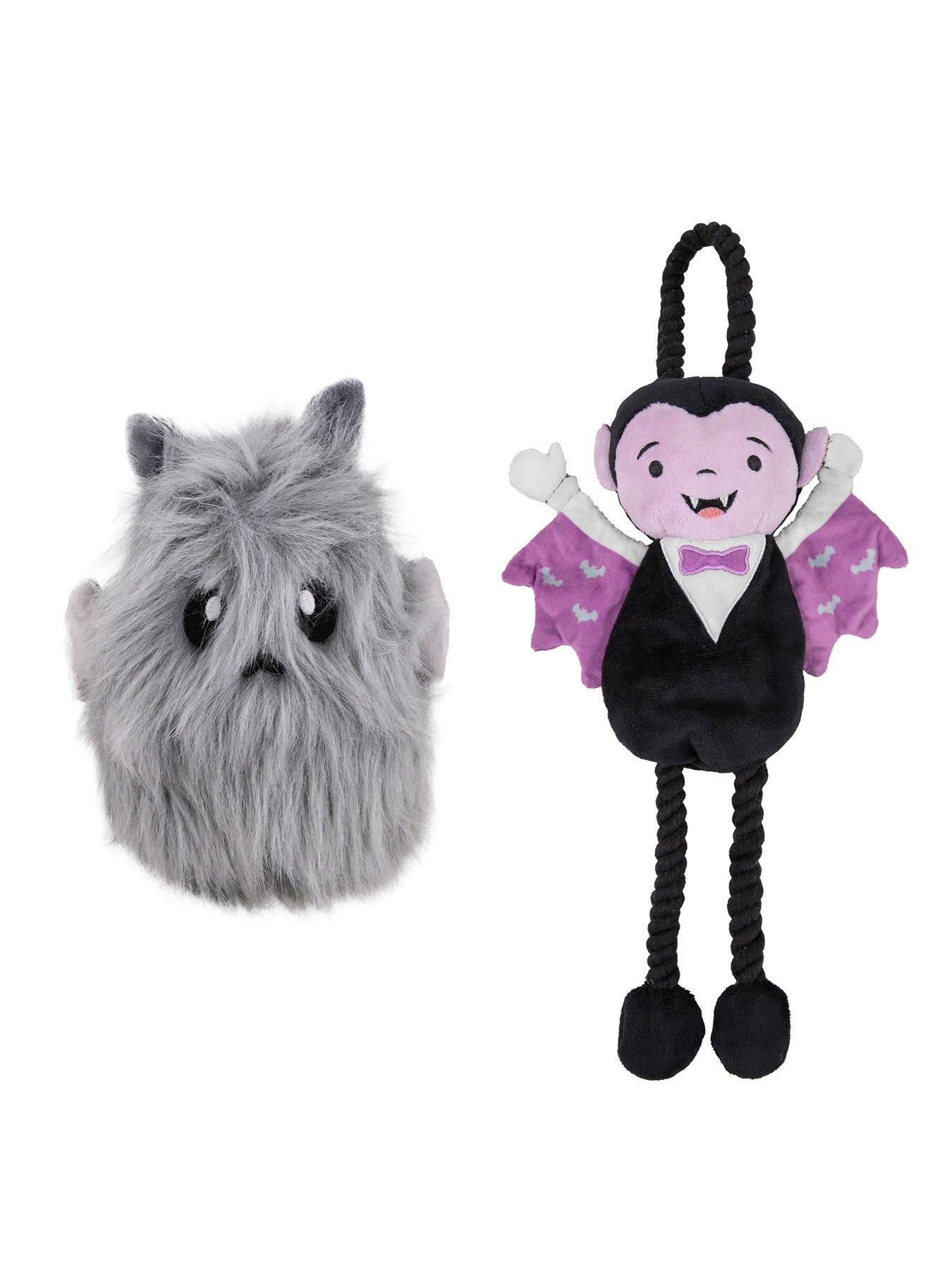 Image 1 of 6 of Rosewood Halloween Dog Gift Myrtle Monster &amp; Victor Van Vampire Toy Bundle