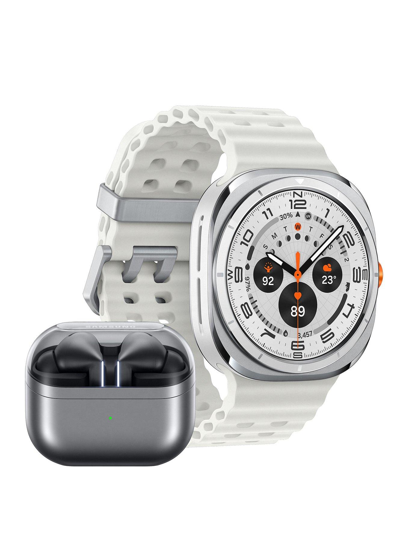 undefined Galaxy Watch Ultra (2025) 47mm, Titanium White and Buds3 Pro Silver with Galaxy AI