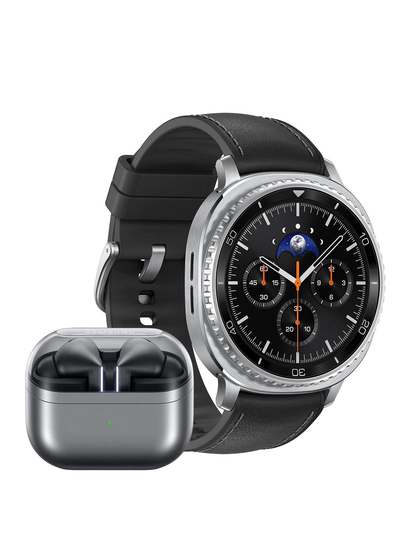 Samsung Galaxy Watch8 Classic 46mm BT Black and Buds3 Pro Silver, with Galaxy AI