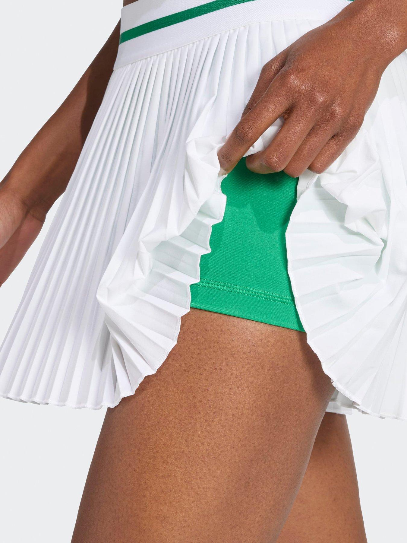 Image 5 of 5 of adidas Womens Tennis Pro Pleat Skirt - White