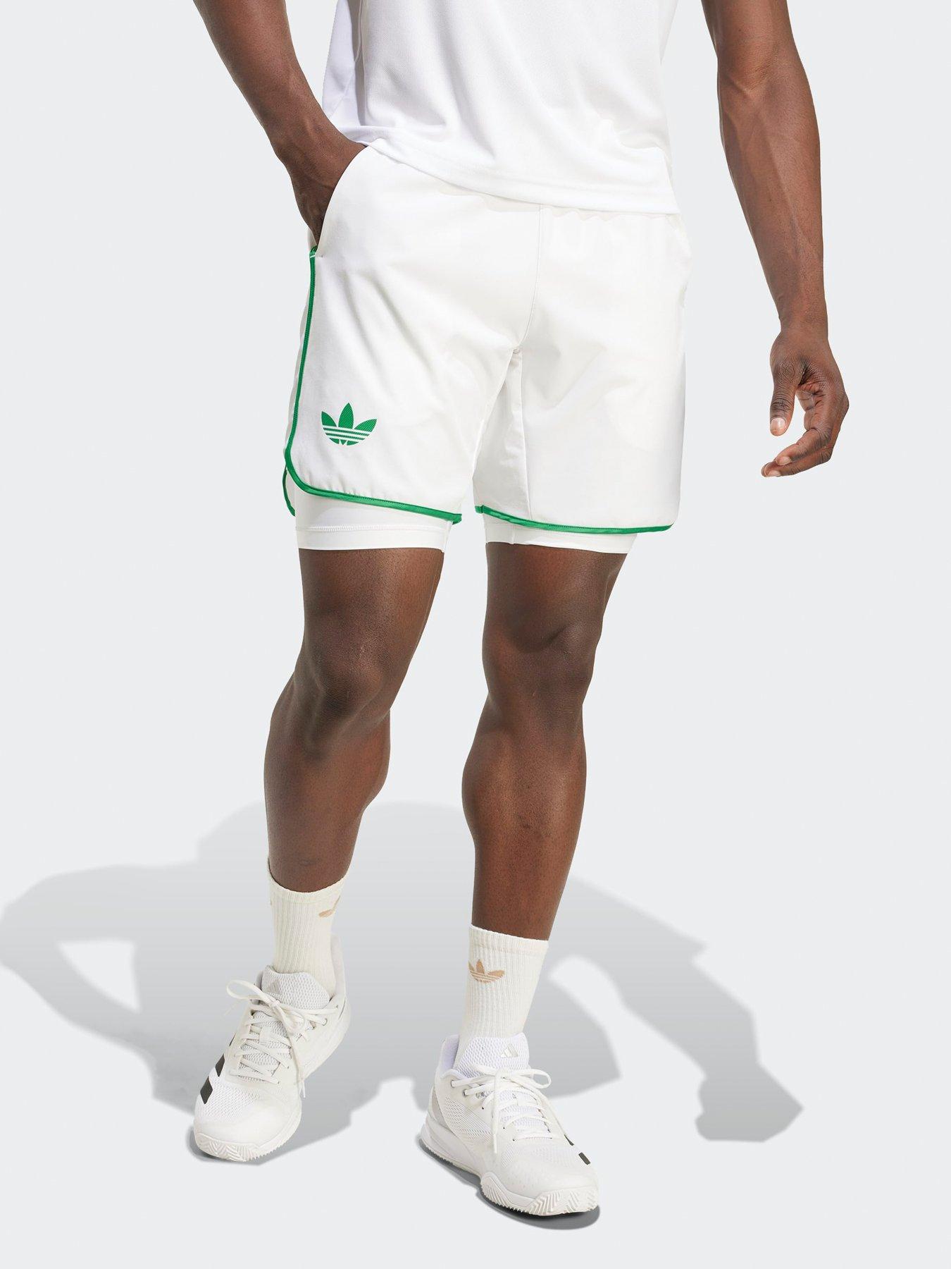 undefined Mens Tennis Pro 2 In 1 Short - White