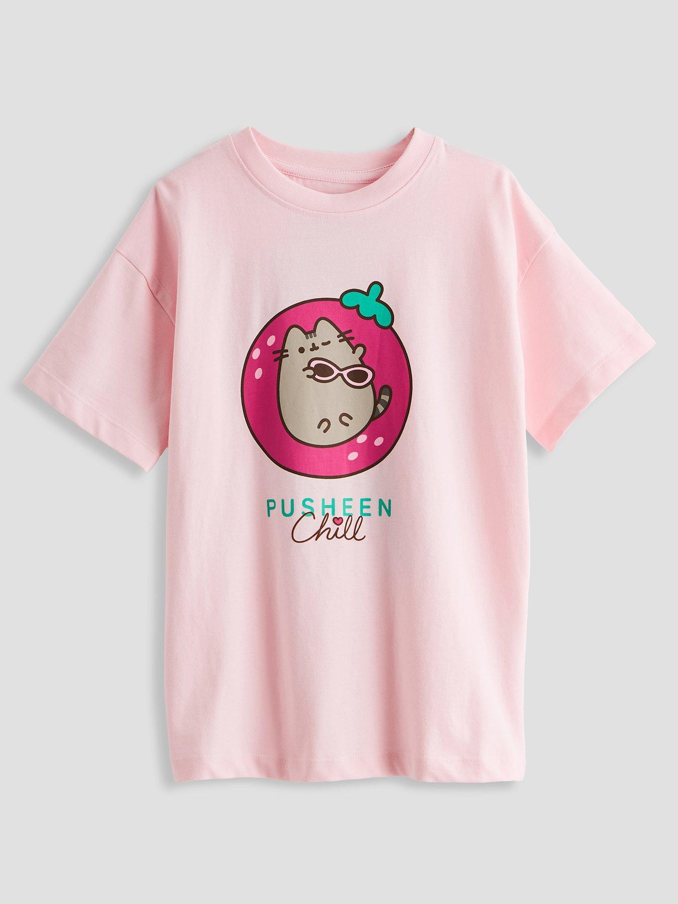 The Very Collection Pusheen Back Print Tee - Pink