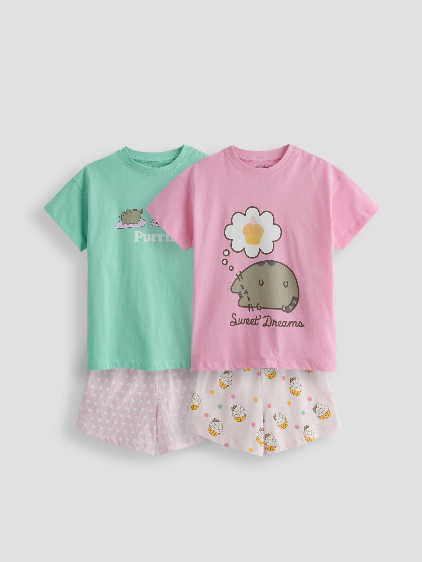 The Very Collection 2 Pack Pusheen Shortie Pyjamas - Multi
