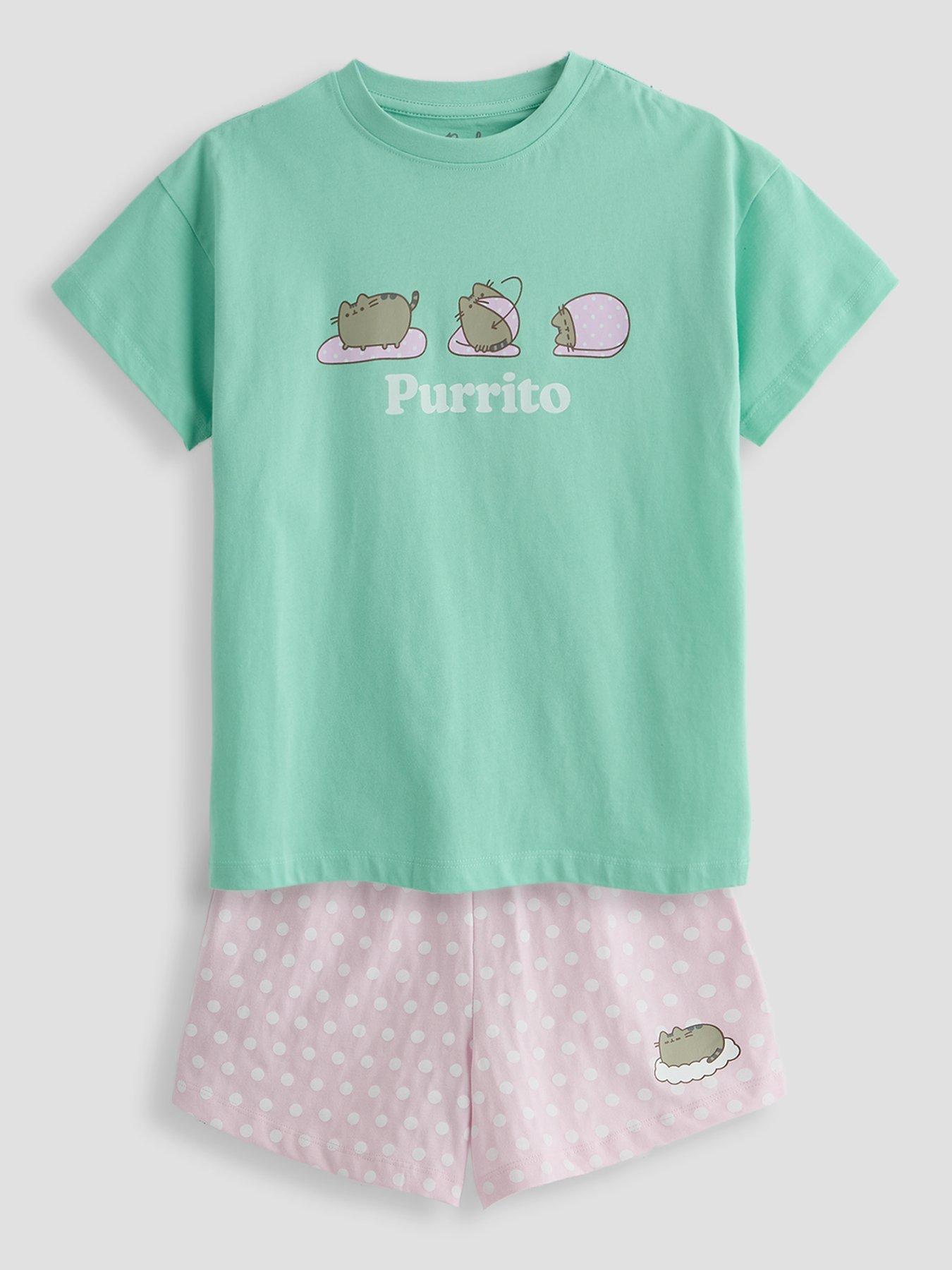 Image 2 of 5 of The Very Collection 2 Pack Pusheen Shortie Pyjamas - Multi