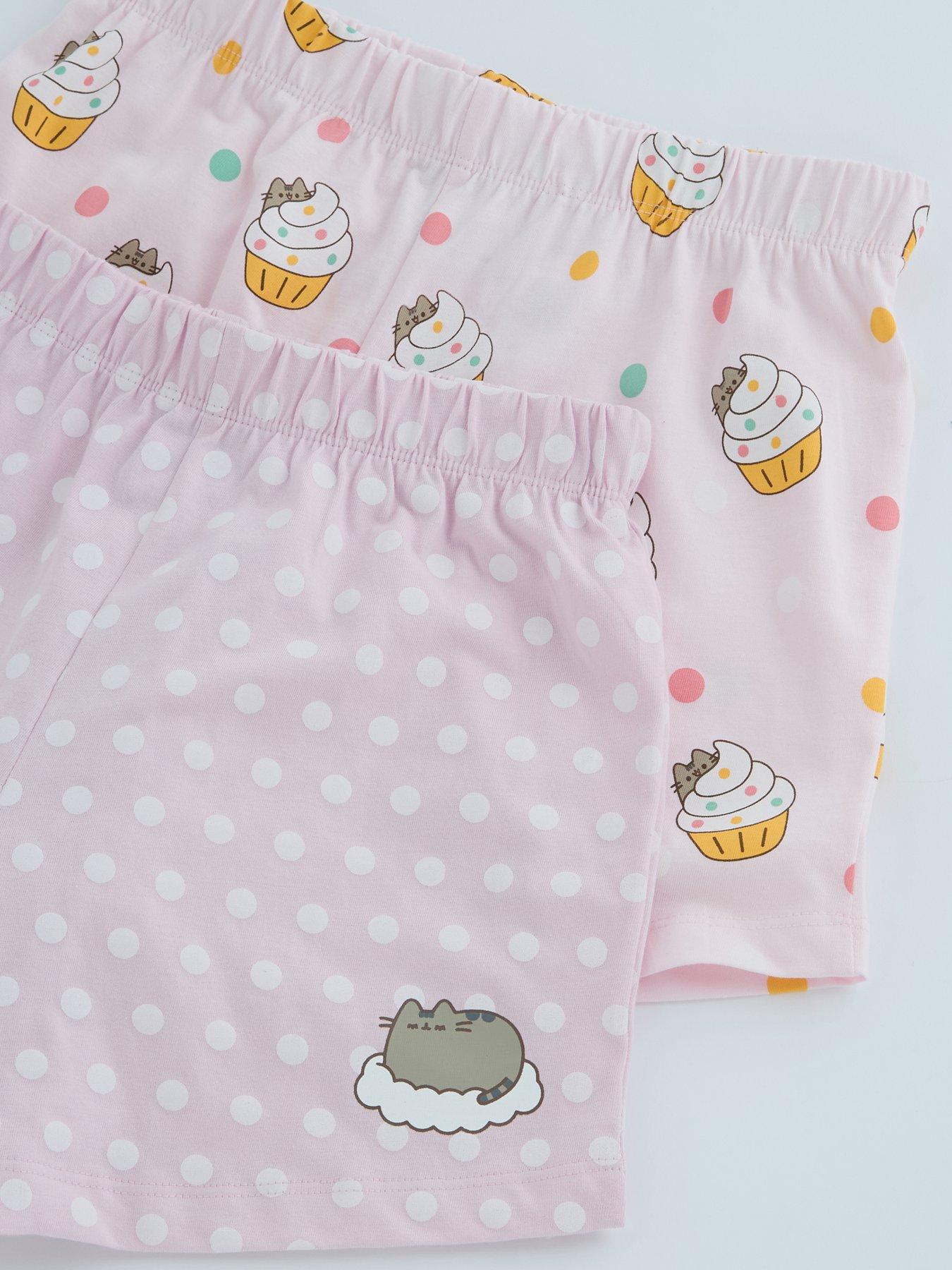 Image 4 of 5 of The Very Collection 2 Pack Pusheen Shortie Pyjamas - Multi