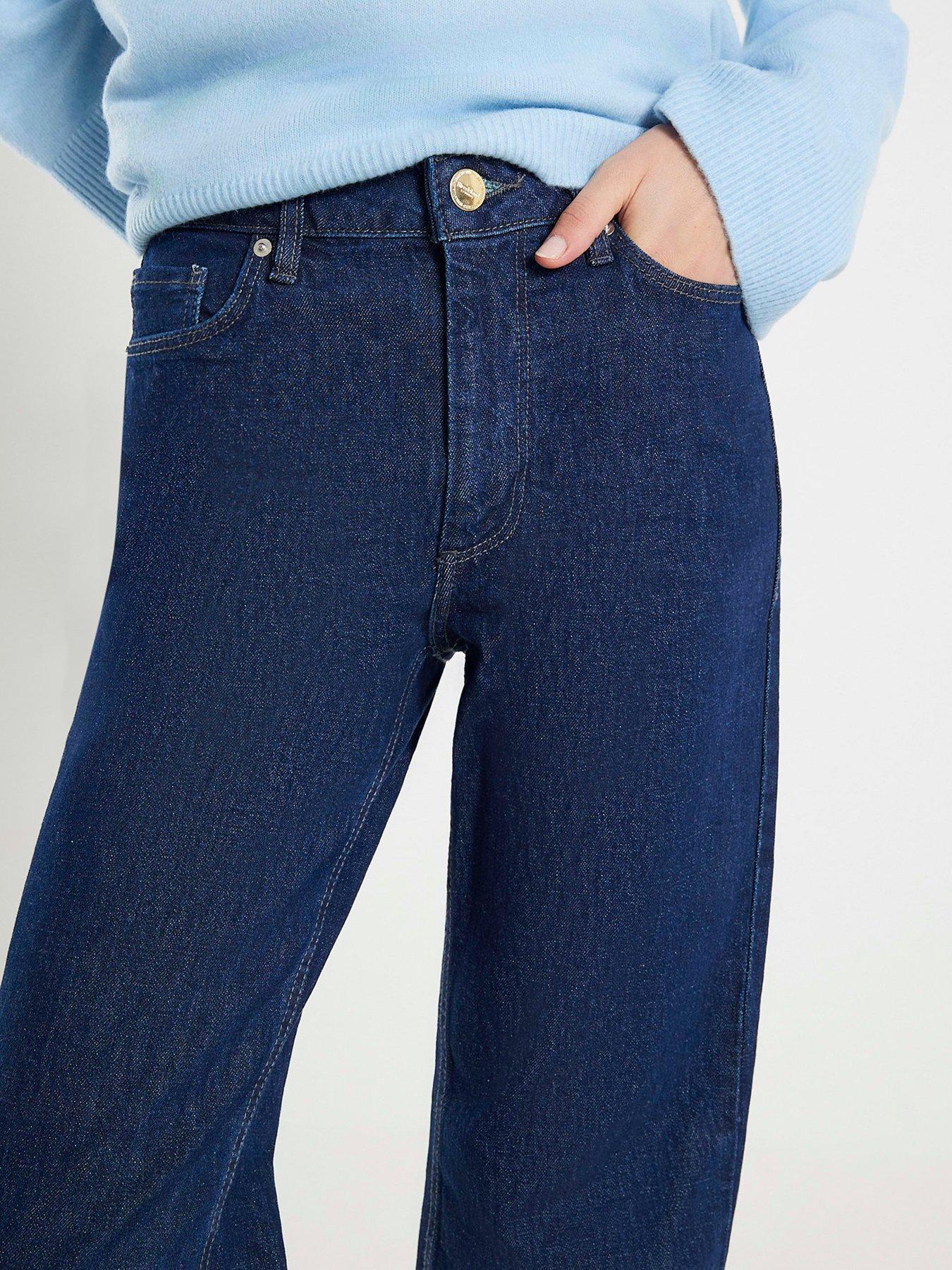  image of river-island-relaxed-straight-massimo-jeans-blue