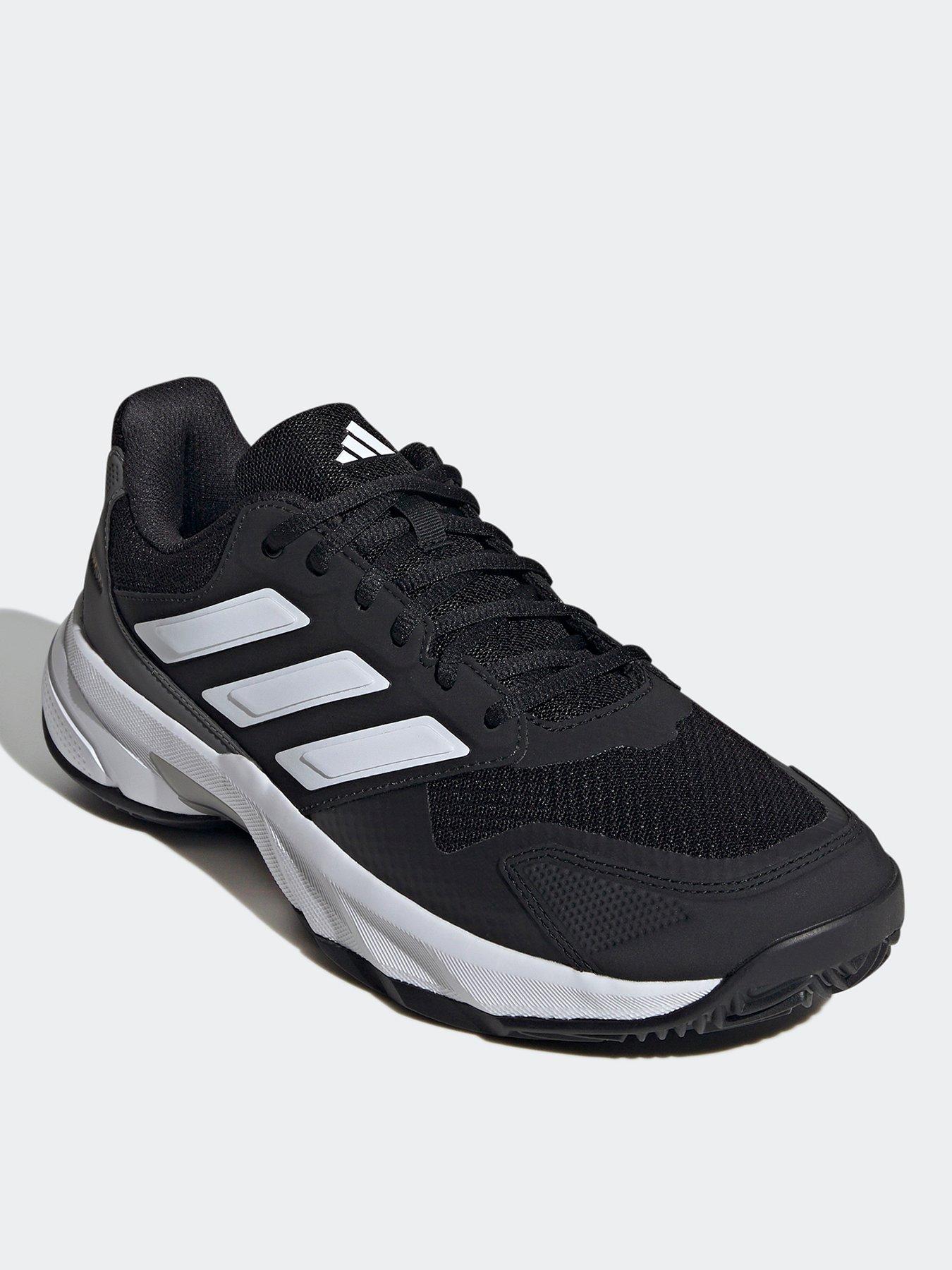 Image 2 of 4 of adidas Mens Tennis Courtjam Control 3 Shoe - Black
