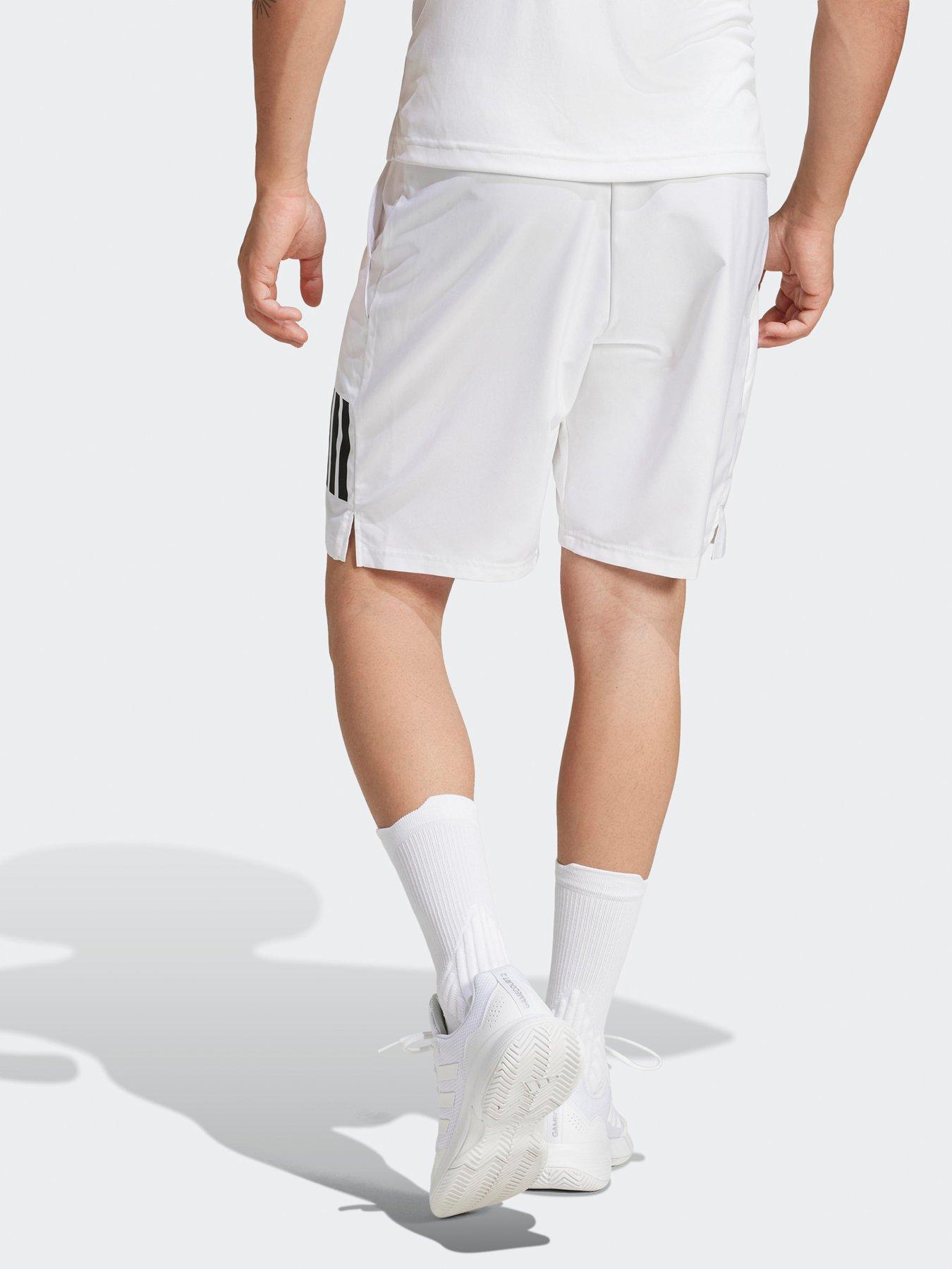 Image 2 of 6 of adidas Mens Tennis Club 3 Stripe Short - White