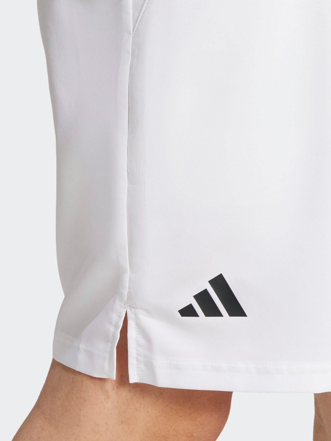 Image 6 of 6 of adidas Mens Tennis Club 3 Stripe Short - White