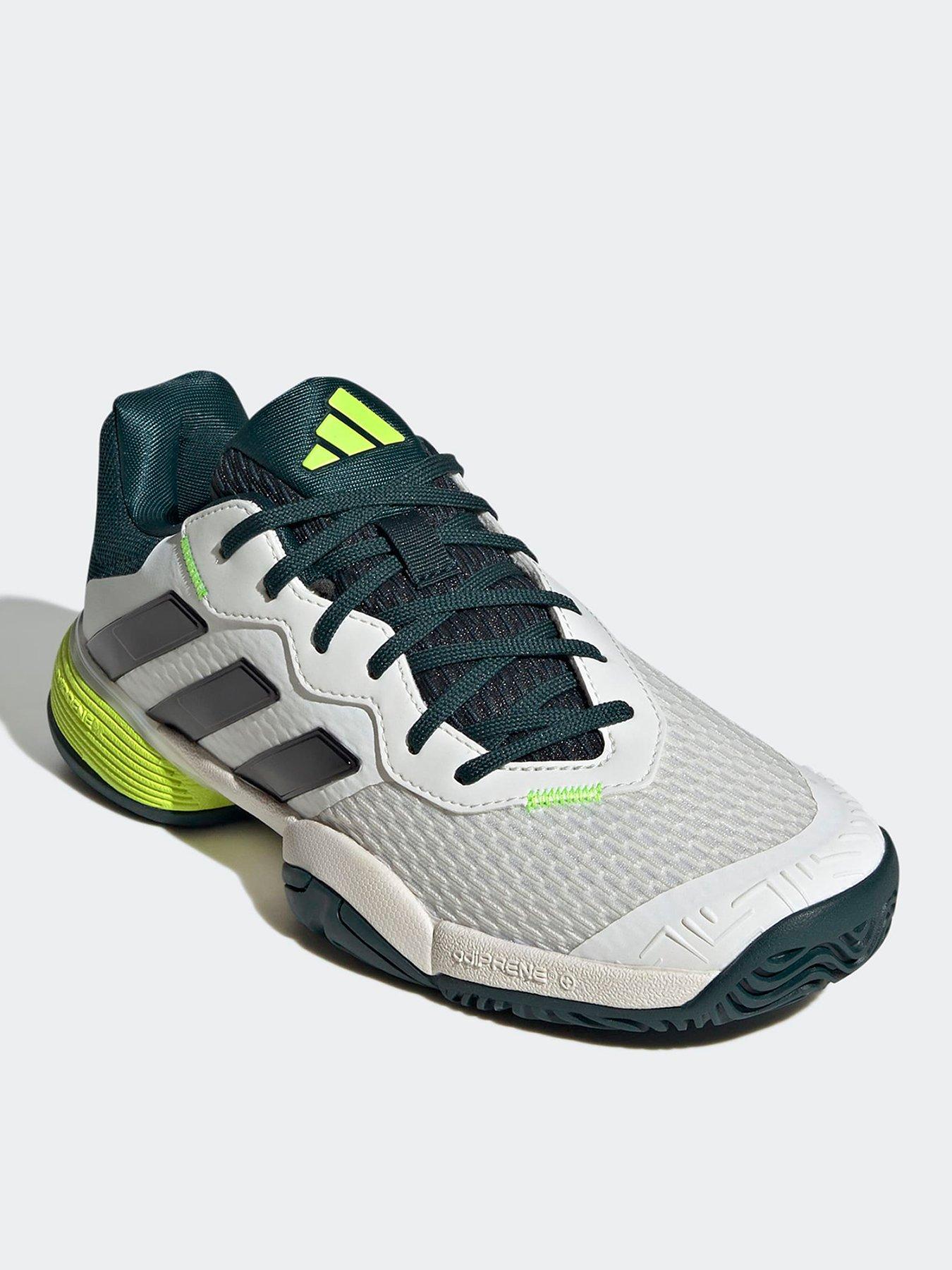 Image 2 of 6 of adidas Boys Tennis Barricade Shoe - White