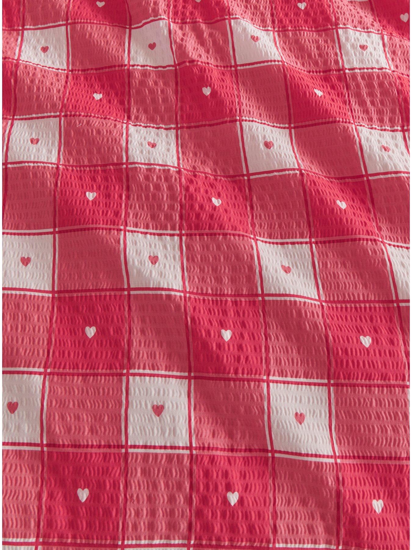  image of copenhagen-home-love-hearts-check-duvet-cover-set-double