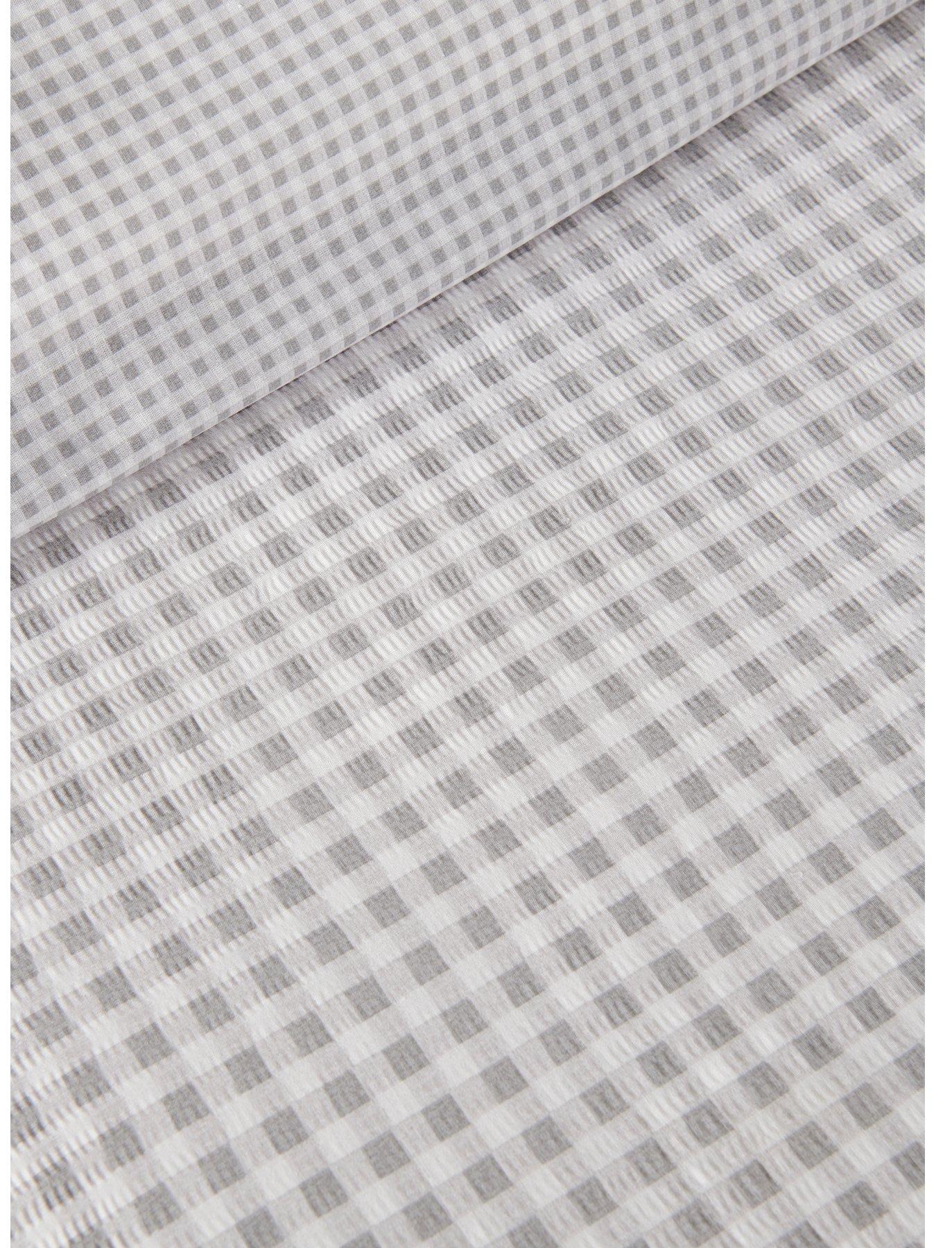  image of copenhagen-home-gingham-charcoal-duvet-cover-set
