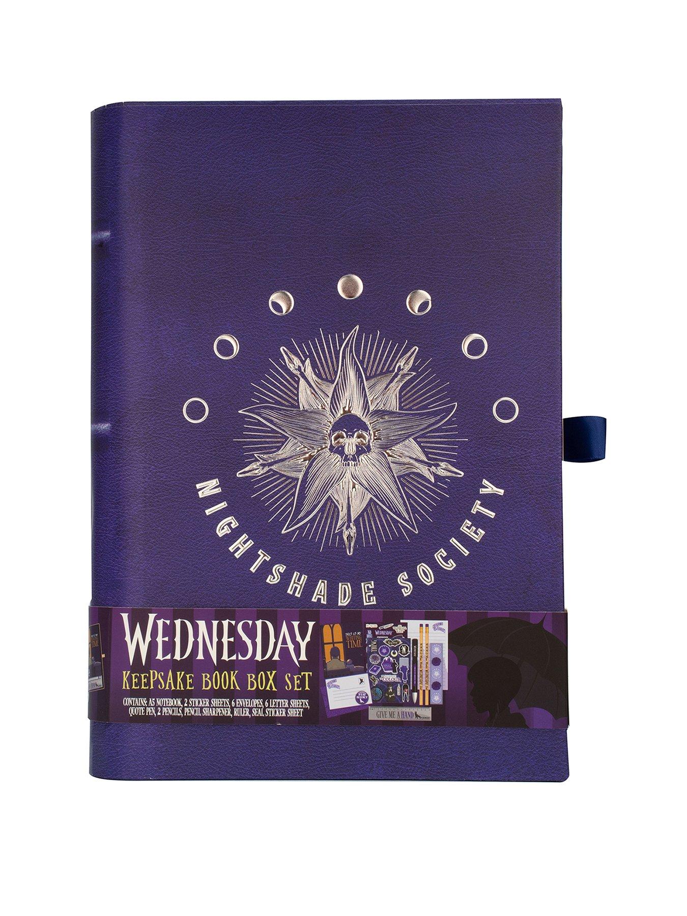  image of wednesday-nightshade-keepsake-book-box-andnbspletter-writing-stationary-set