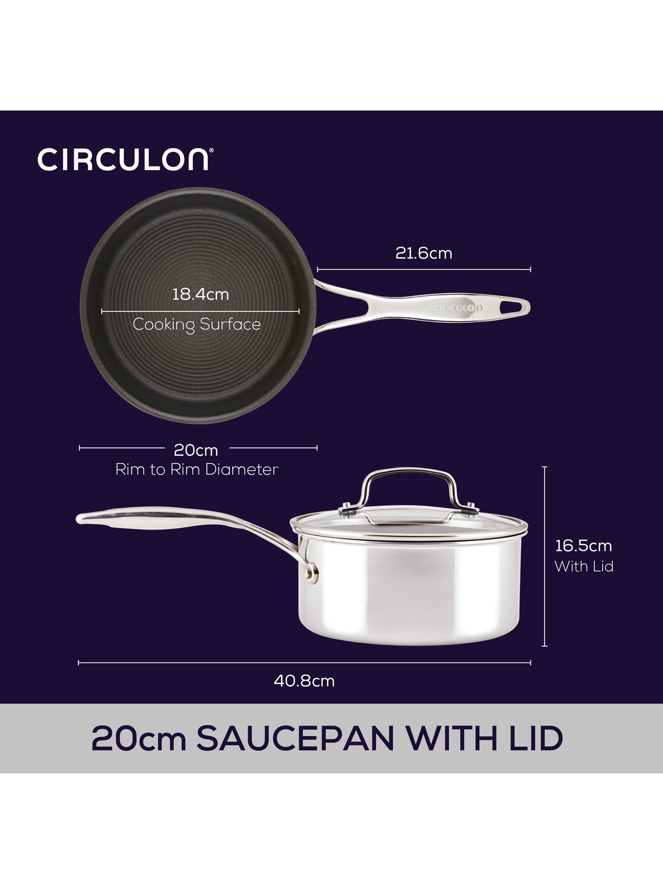 Image 4 of 8 of Circulon Clad Series Covered 20cm Saucepan