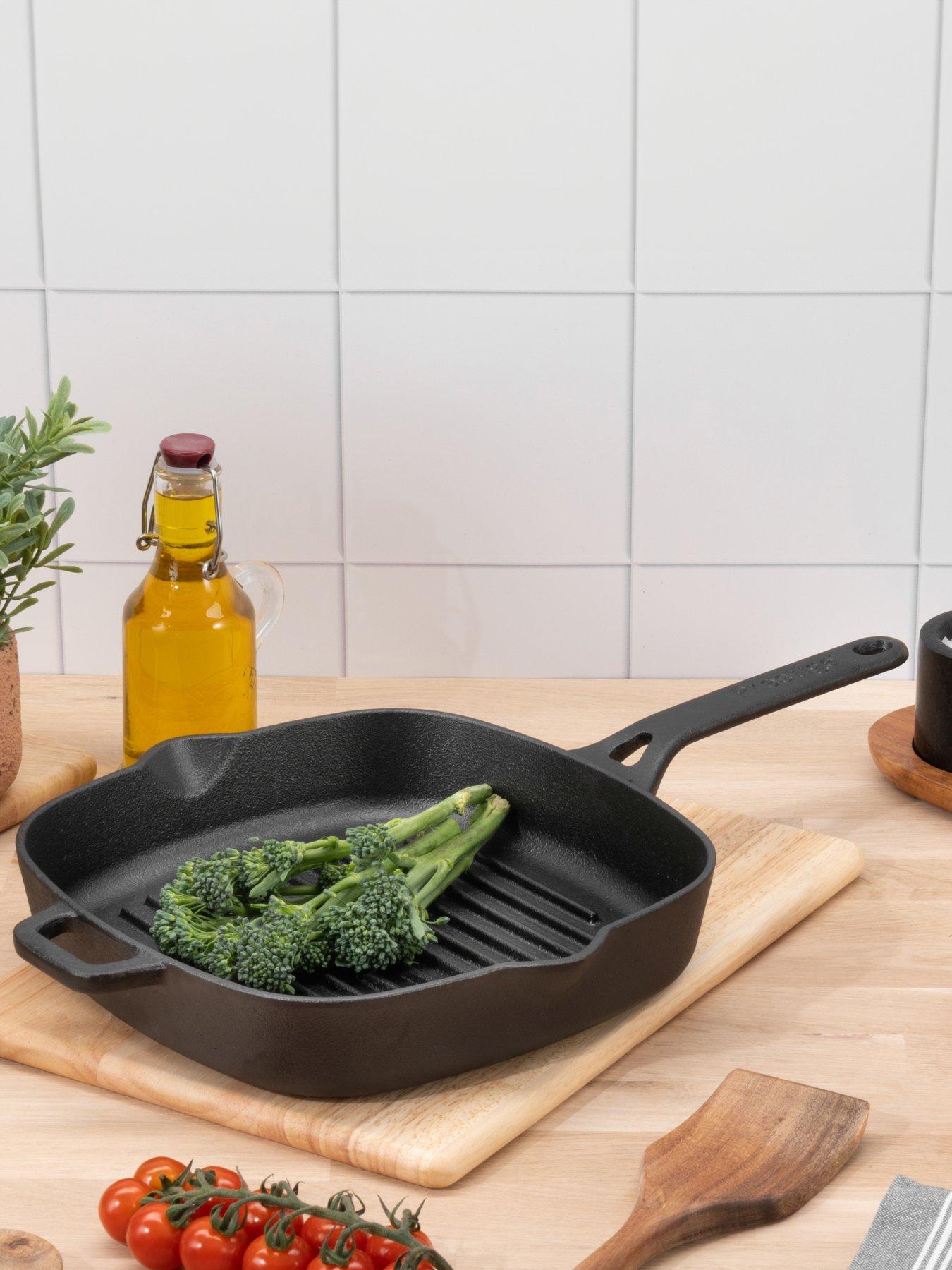  image of prestige-cast-iron-25cm-grill-pan