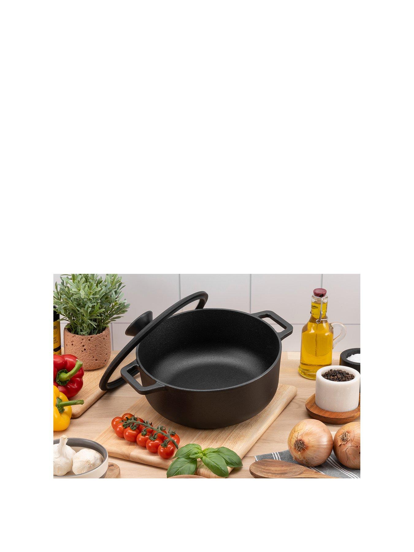 Image 2 of 5 of Prestige Cast Iron 24cm/ 4.6l Casserole With Glass Lid