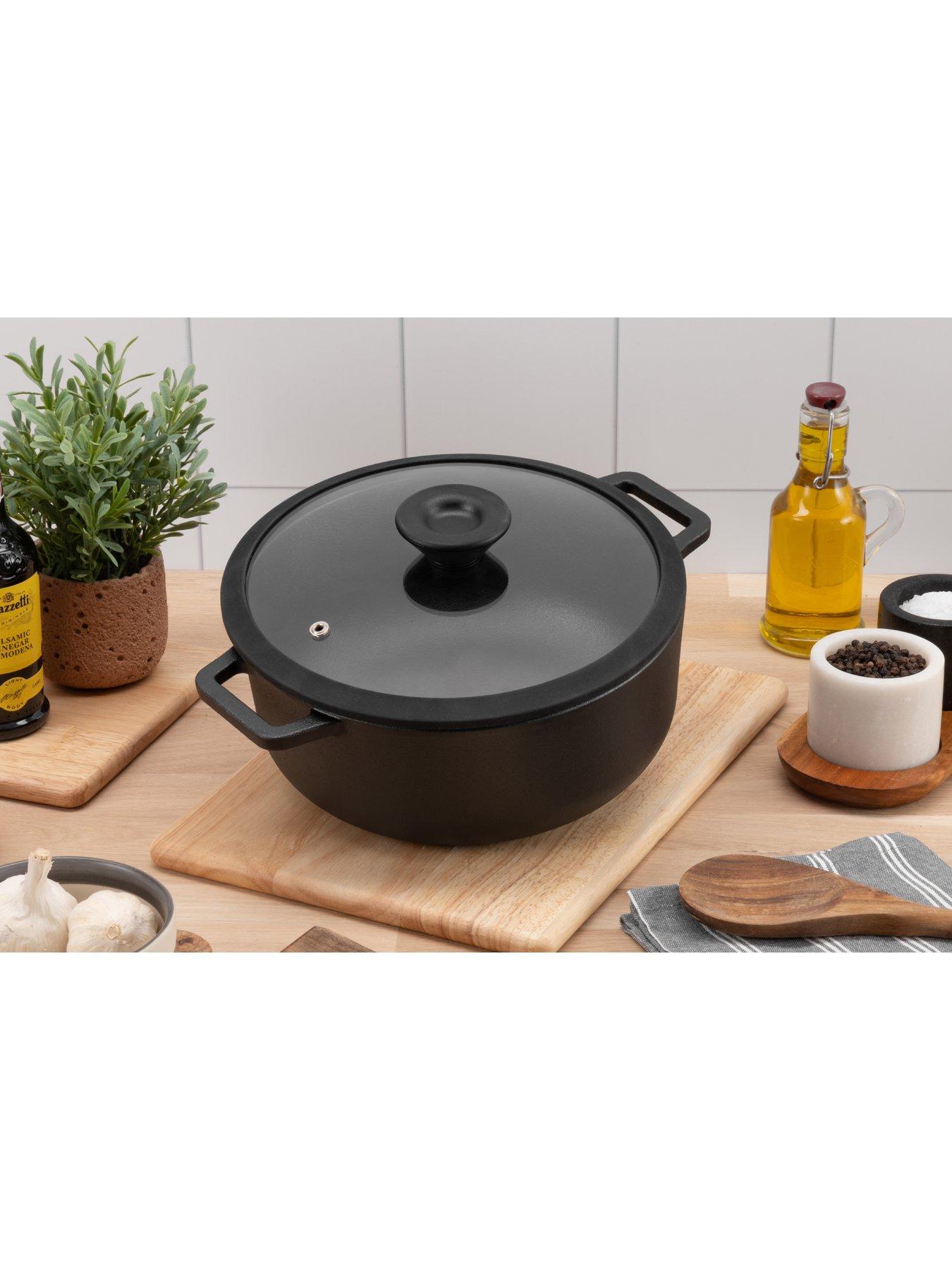 Image 4 of 5 of Prestige Cast Iron 24cm/ 4.6l Casserole With Glass Lid