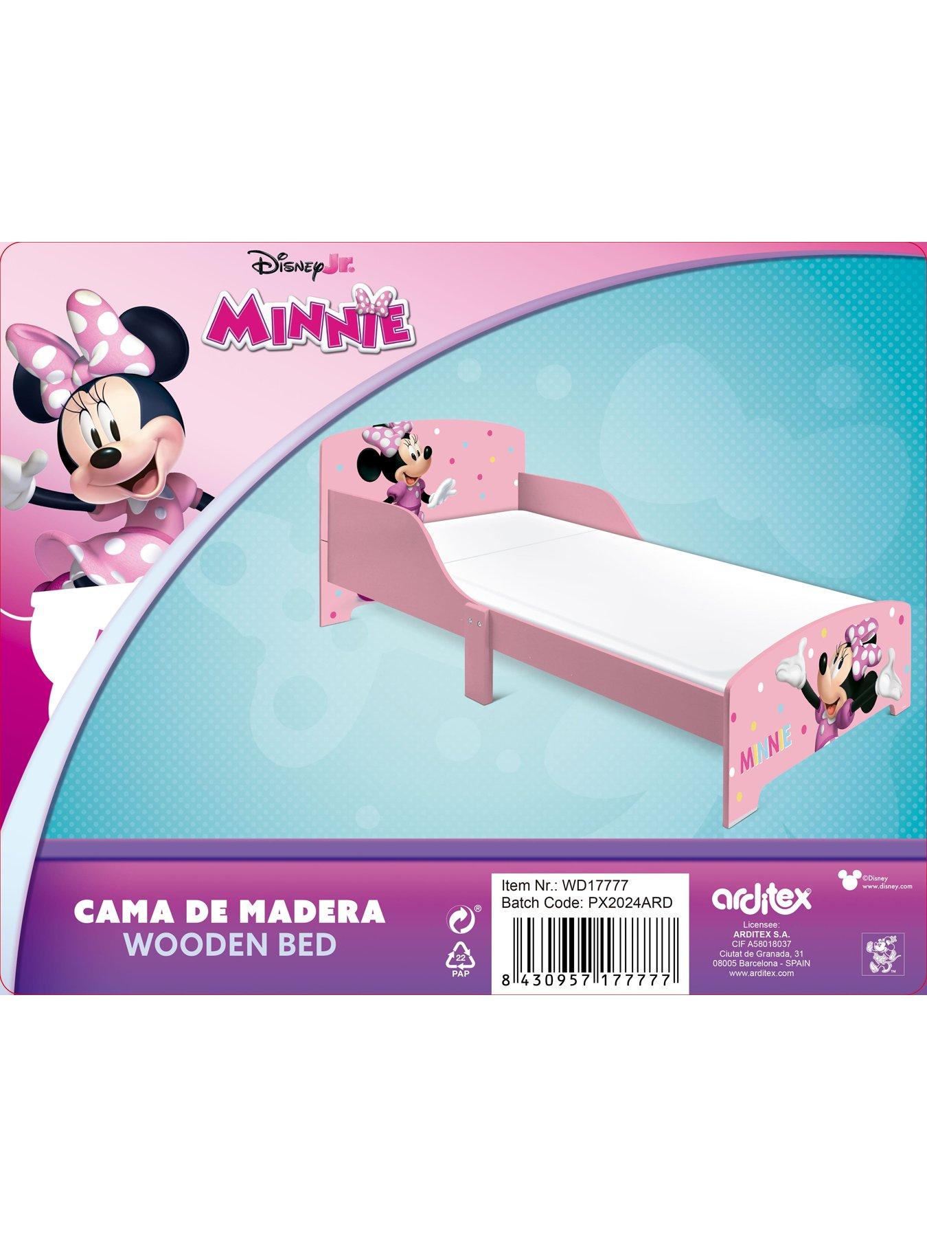  image of minnie-mouse-wooden-todler-bed