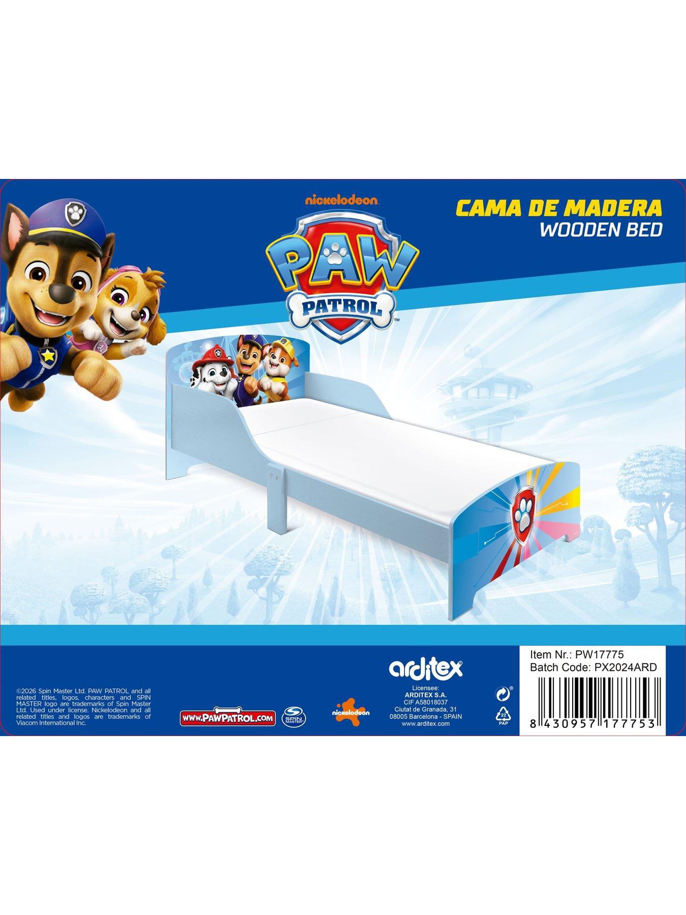  image of paw-patrol-wooden-toddler-bed