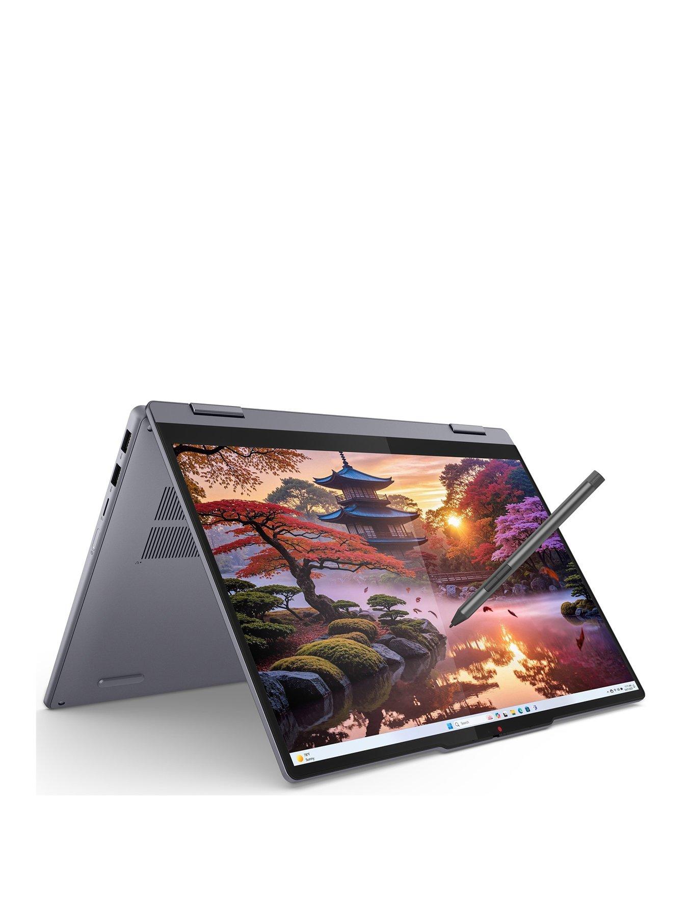front image of lenovo-ideapad-5-2-in-1nbspcopilot-pc-laptopnbsp--14in-wuxga-touchscreennbspamd-ryzen-ai-5-16gb-ram-512gb-ssd-with-lenovo-digital-pen-2