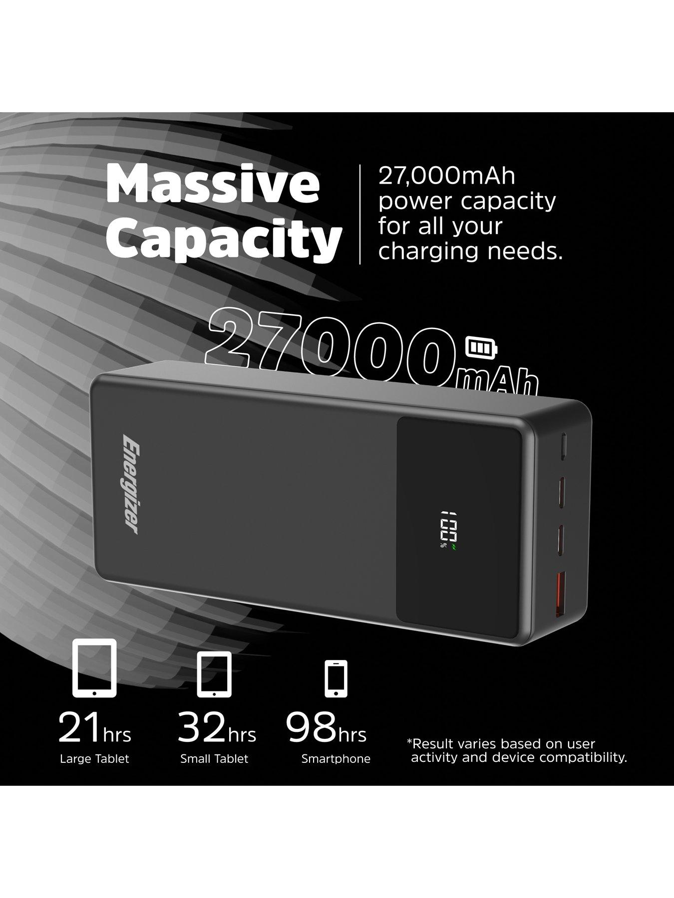  image of energizer-27mah-usb-c-pd-65w-notebook-power-bank-black
