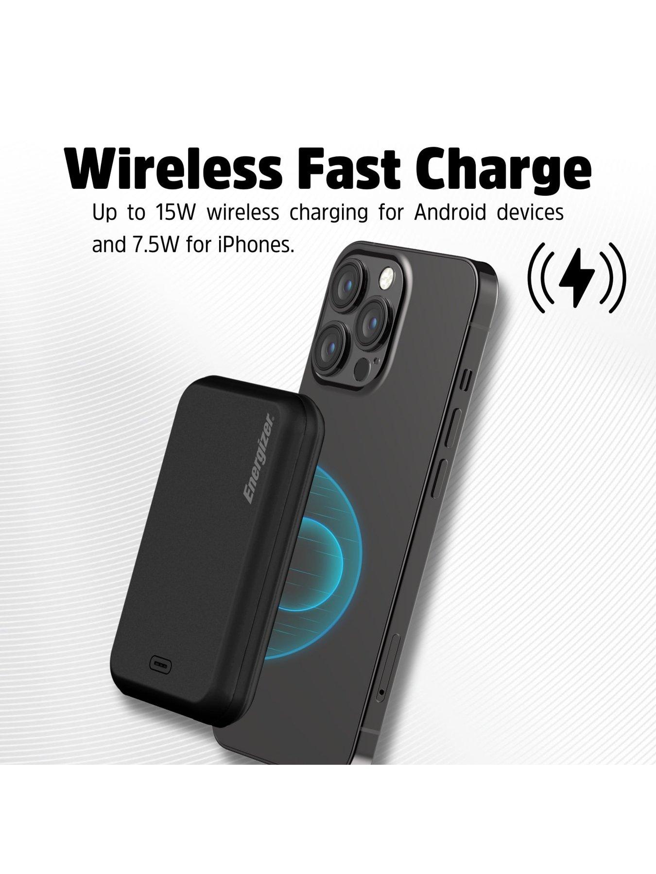 image of energizer-5mah-magnetic-qi-wireless-power-bank-black