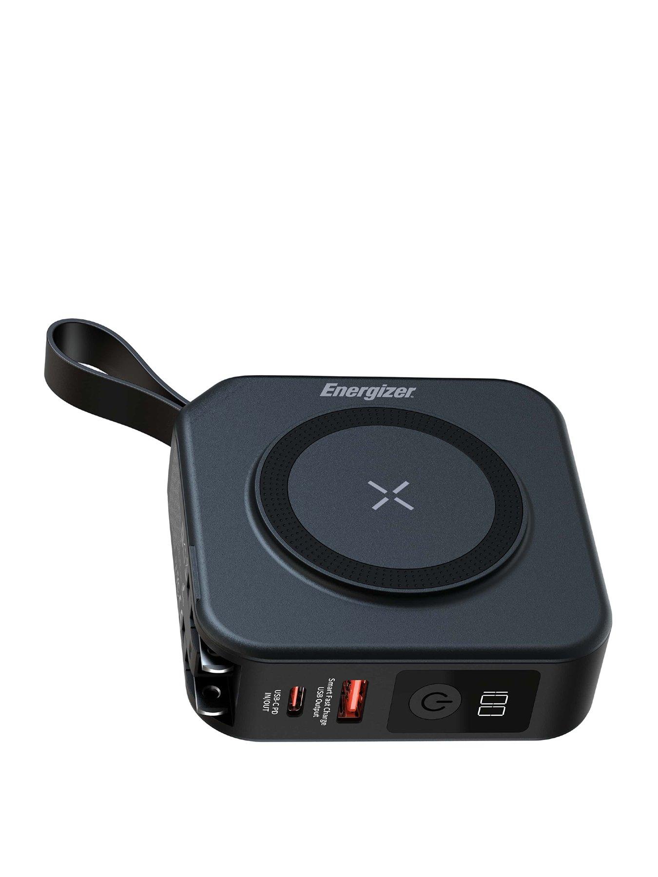 Energizer 10mAh Magnetic QI Wireless Power Bank + AC Black
