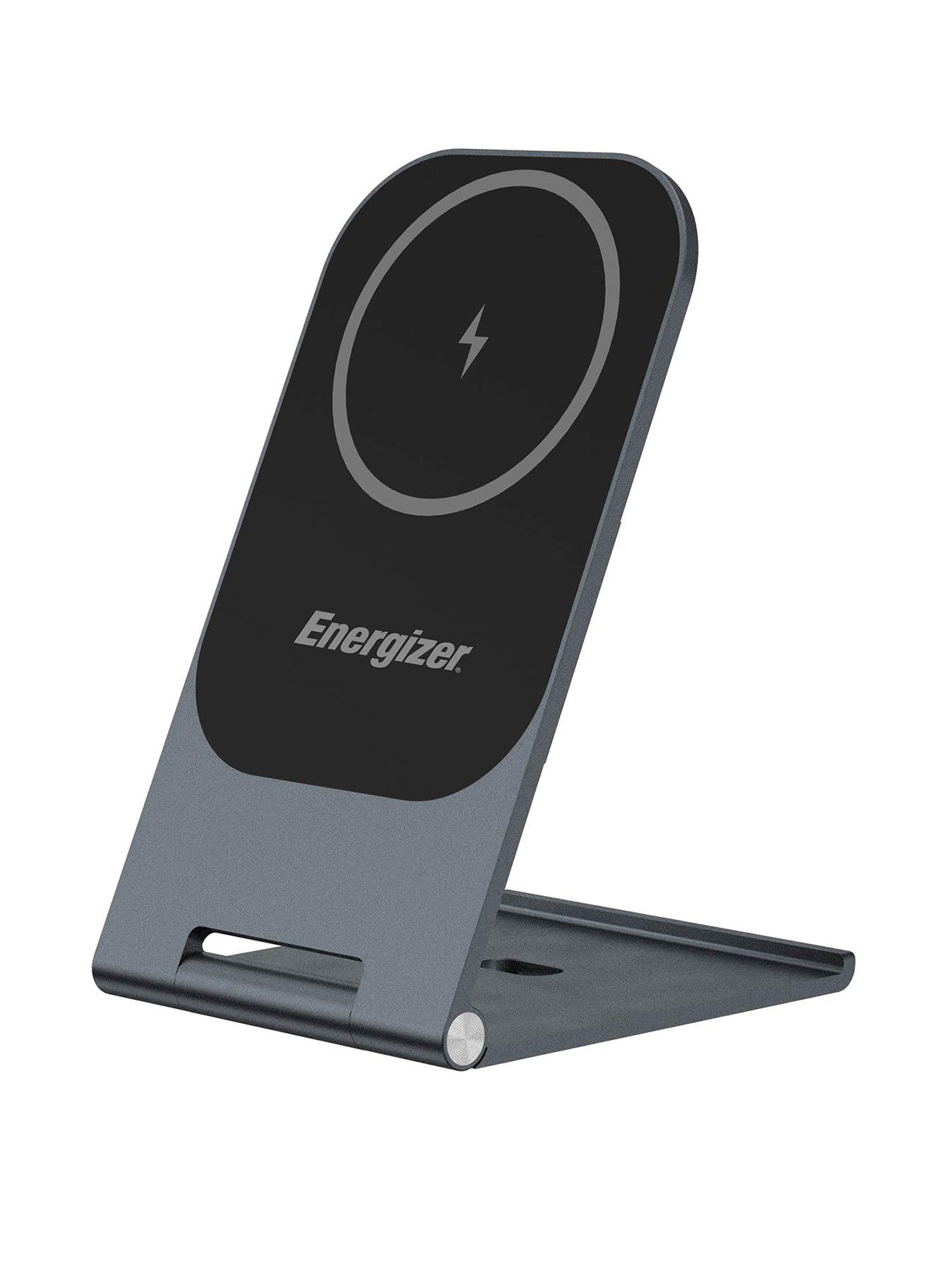 Energizer 15W QI Wireless Stand Aluminium Black
