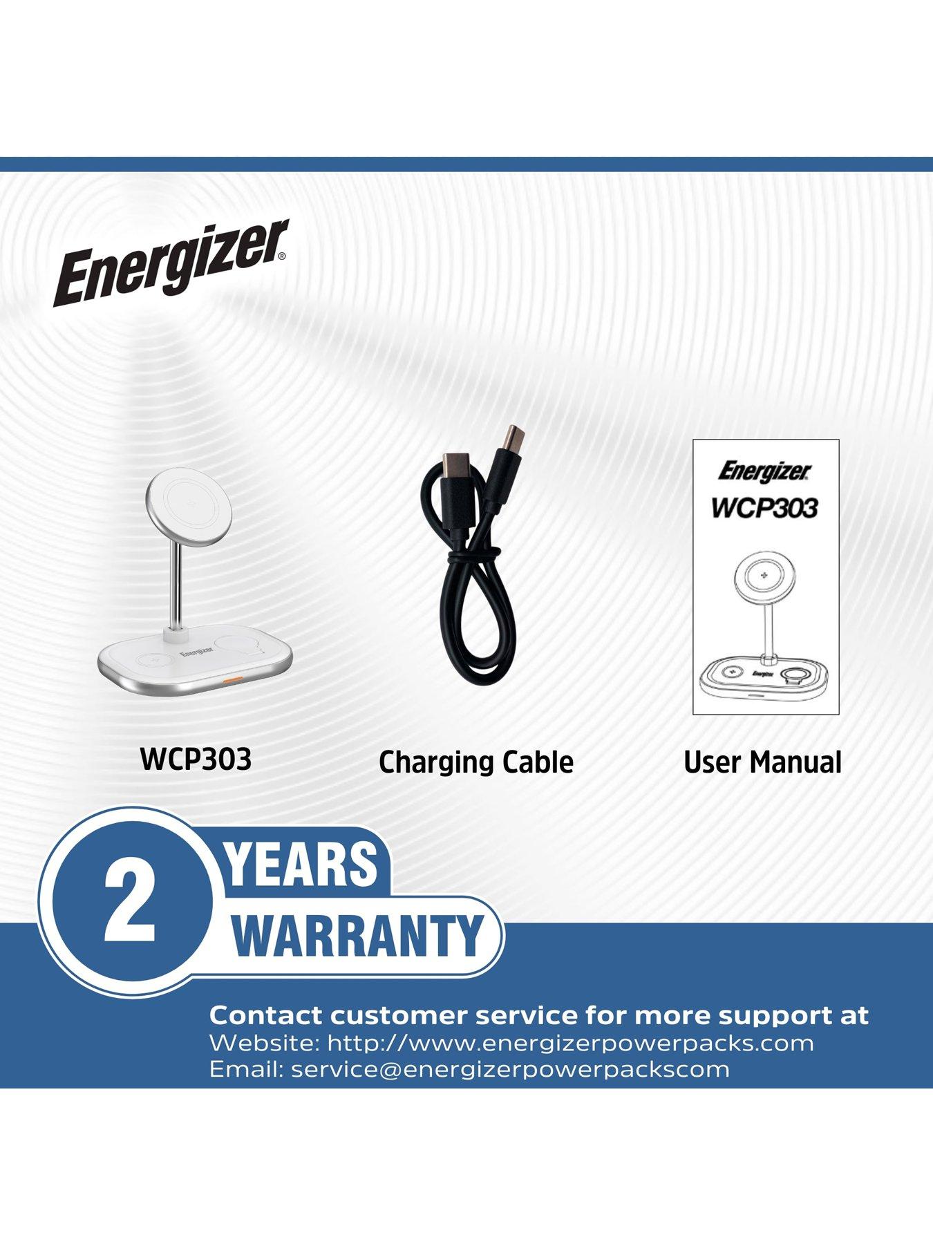 Image 7 of 7 of Energizer WCP303 15W 3-in-1 QI Wireless Stand Black