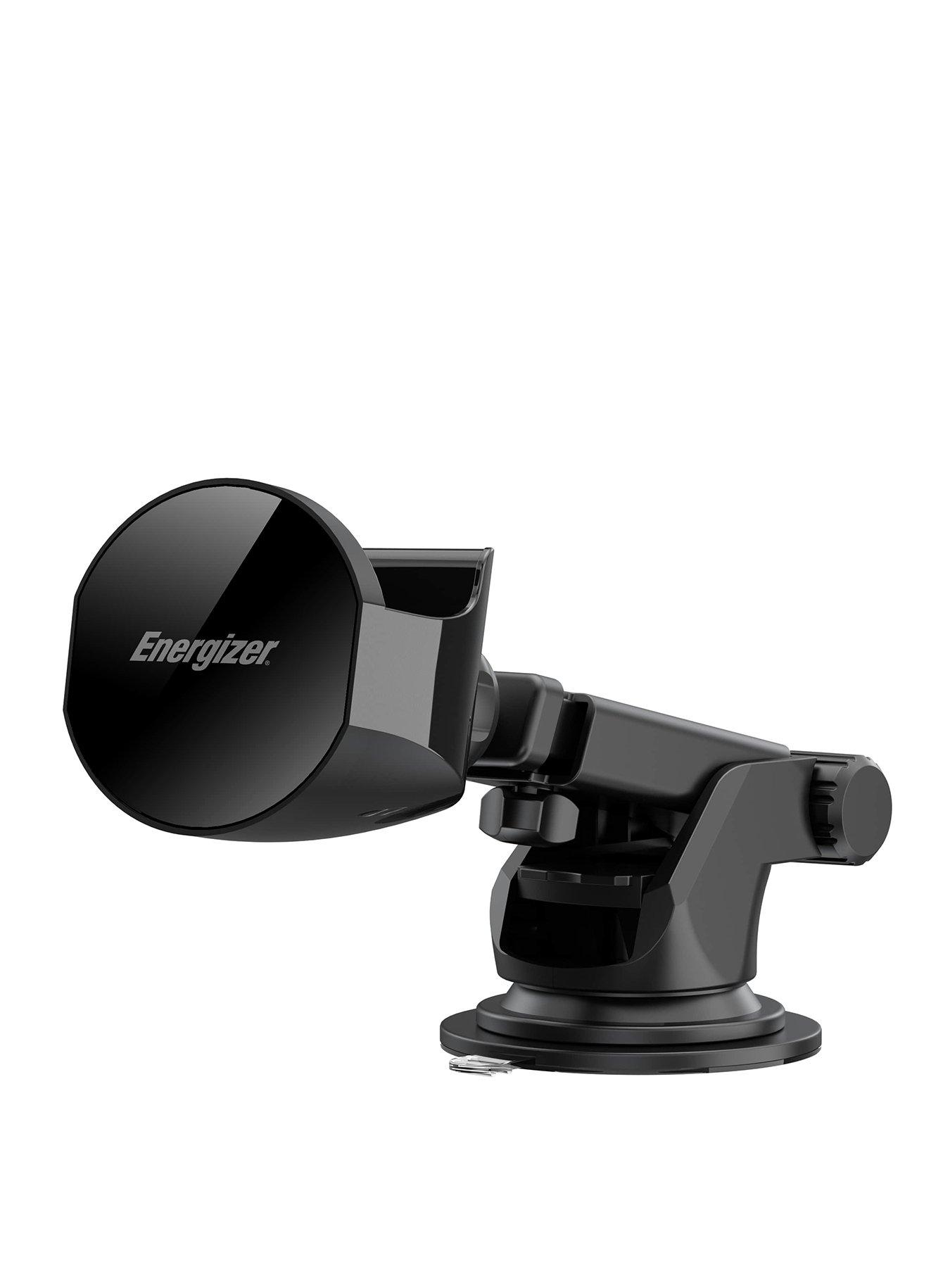 Energizer In-Car Magnetic QI Wireless Charger & Airpods Black