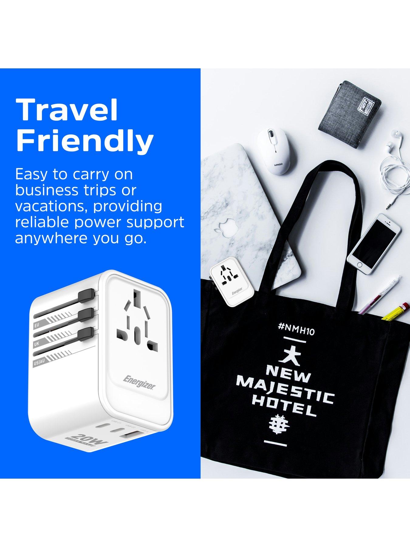 Image 6 of 7 of Energizer International Travel Adapter 20W PD Charger White