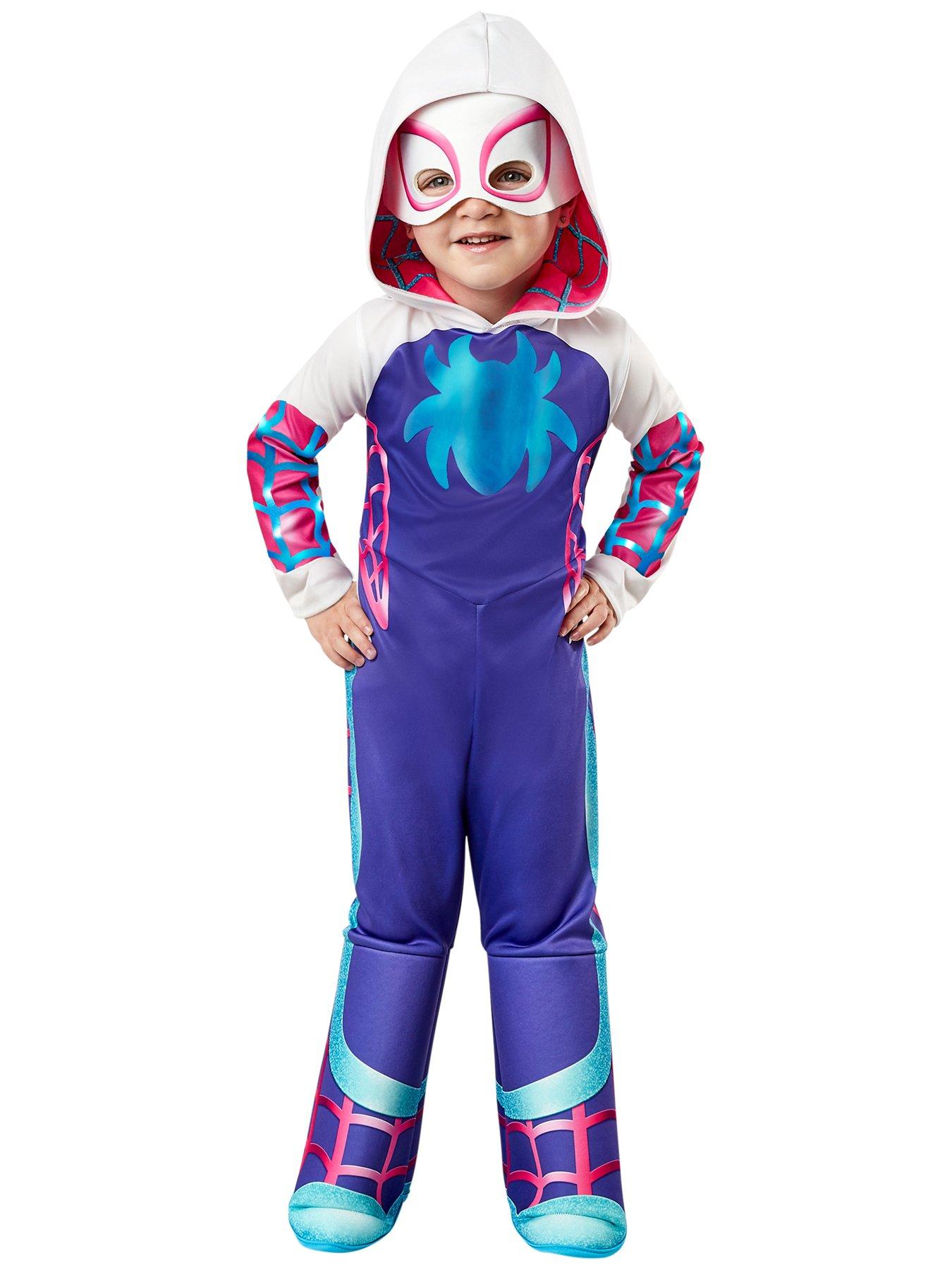 Image 1 of 3 of Spiderman Deluxe Ghost Spider Costume Child