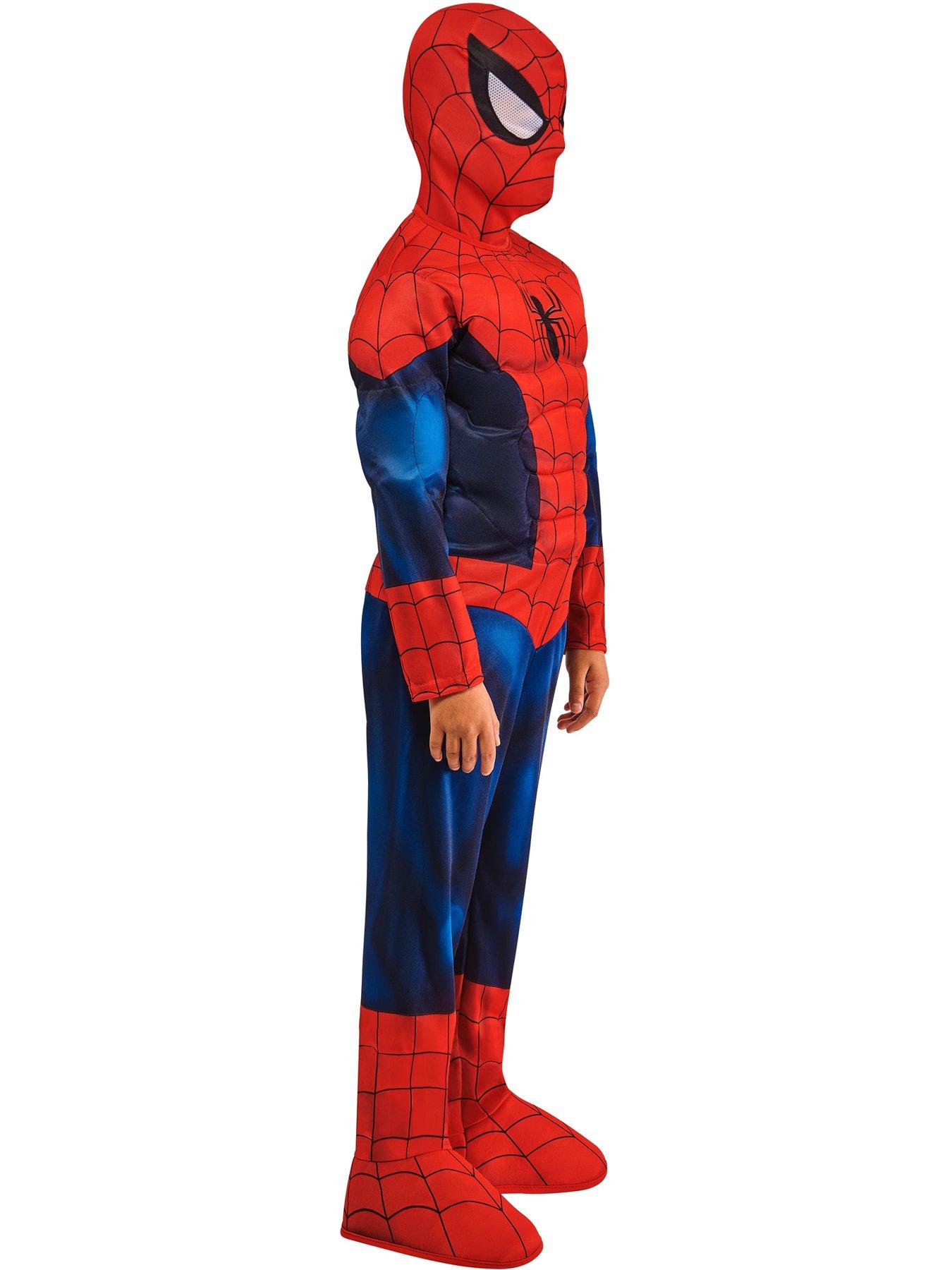 Image 3 of 6 of Spiderman Deluxe Child Costume - Red/Blue