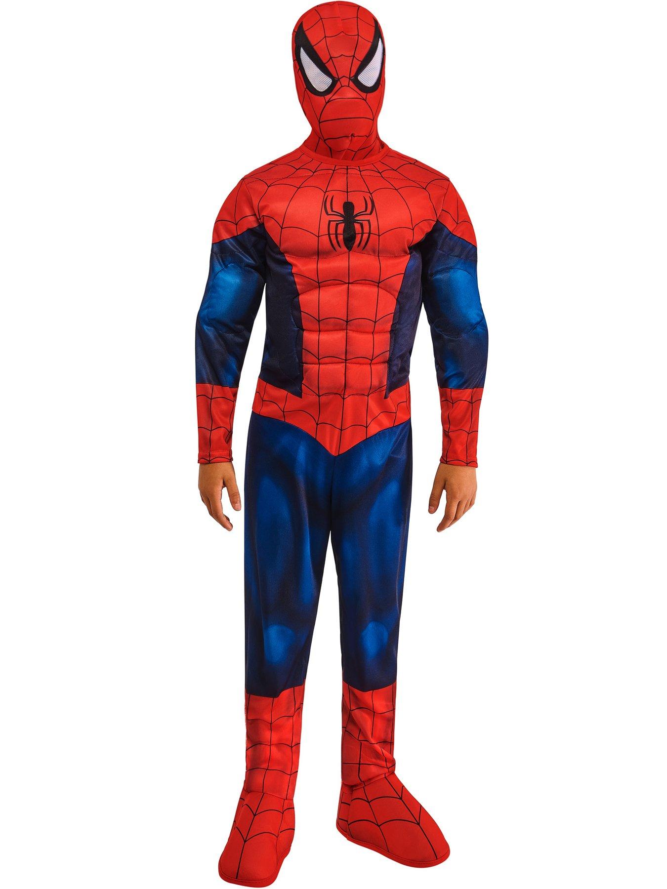 Image 5 of 6 of Spiderman Deluxe Child Costume - Red/Blue