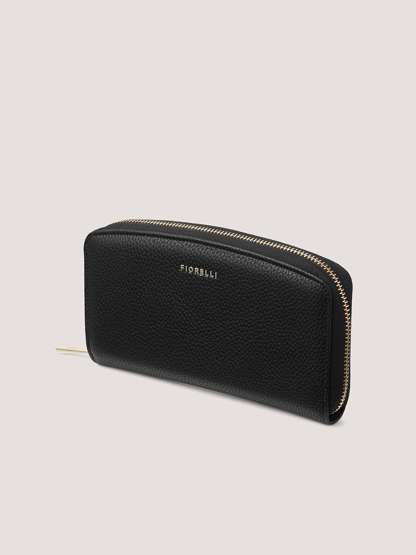  image of fiorelli-benny-large-zip-around-purse-black